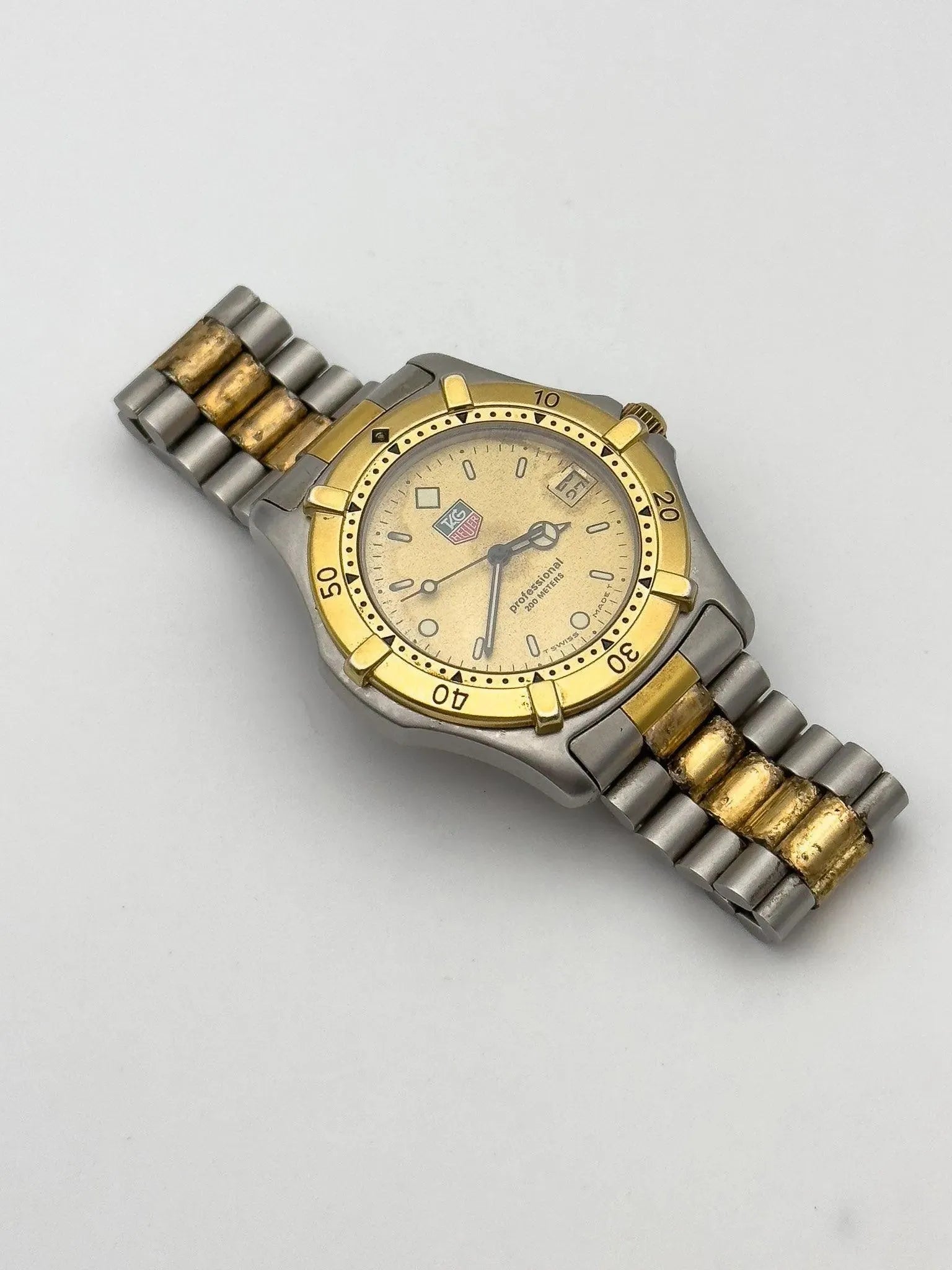 Tag Heuer - Professional 200M Acier & Plaqué or - 1990s - Atelier Victor Paris - Vintage Watch Shop Dubai