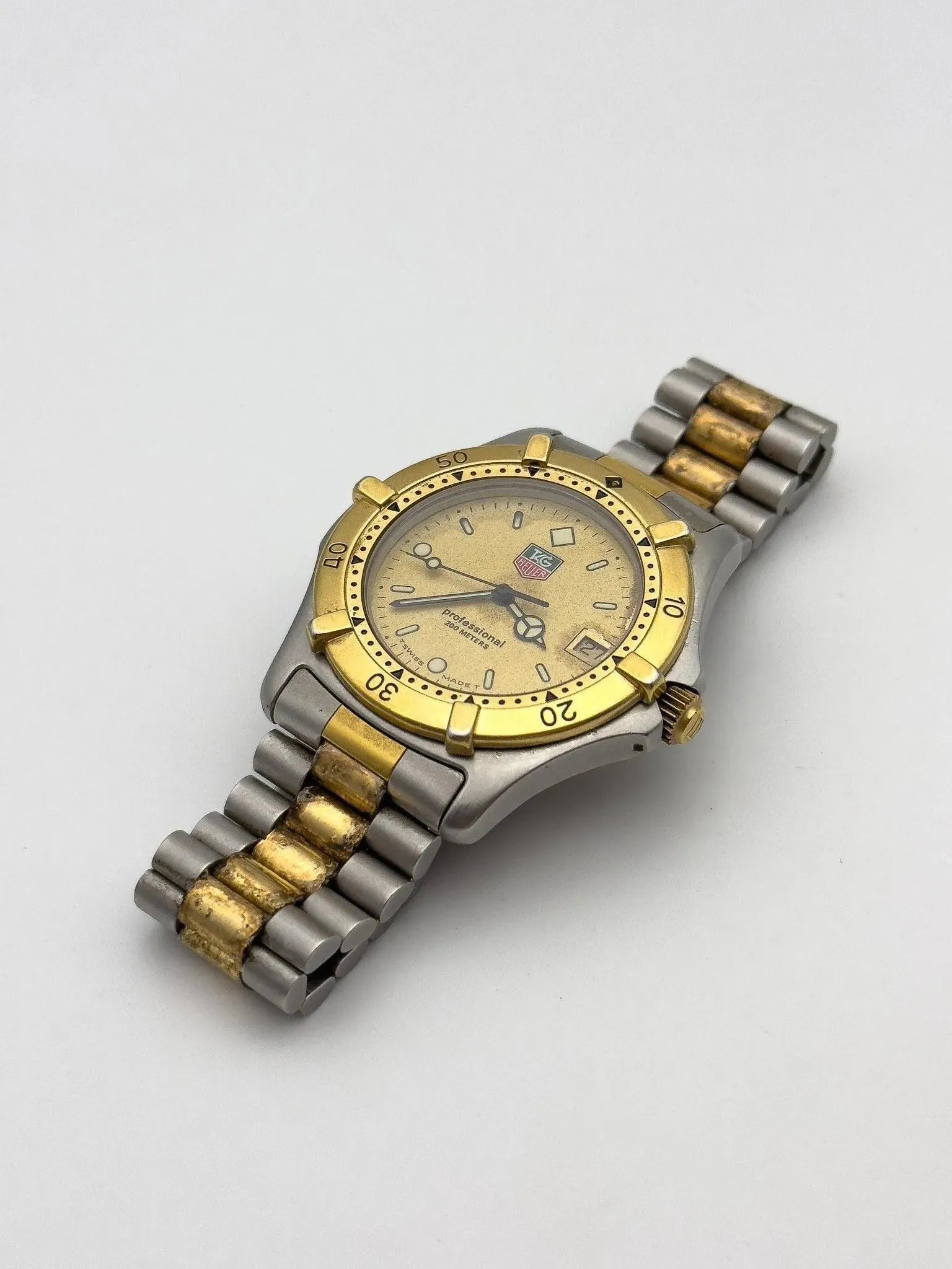 Tag Heuer - Professional 200M Acier & Plaqué or - 1990s - Atelier Victor Paris - Vintage Watch Shop Dubai