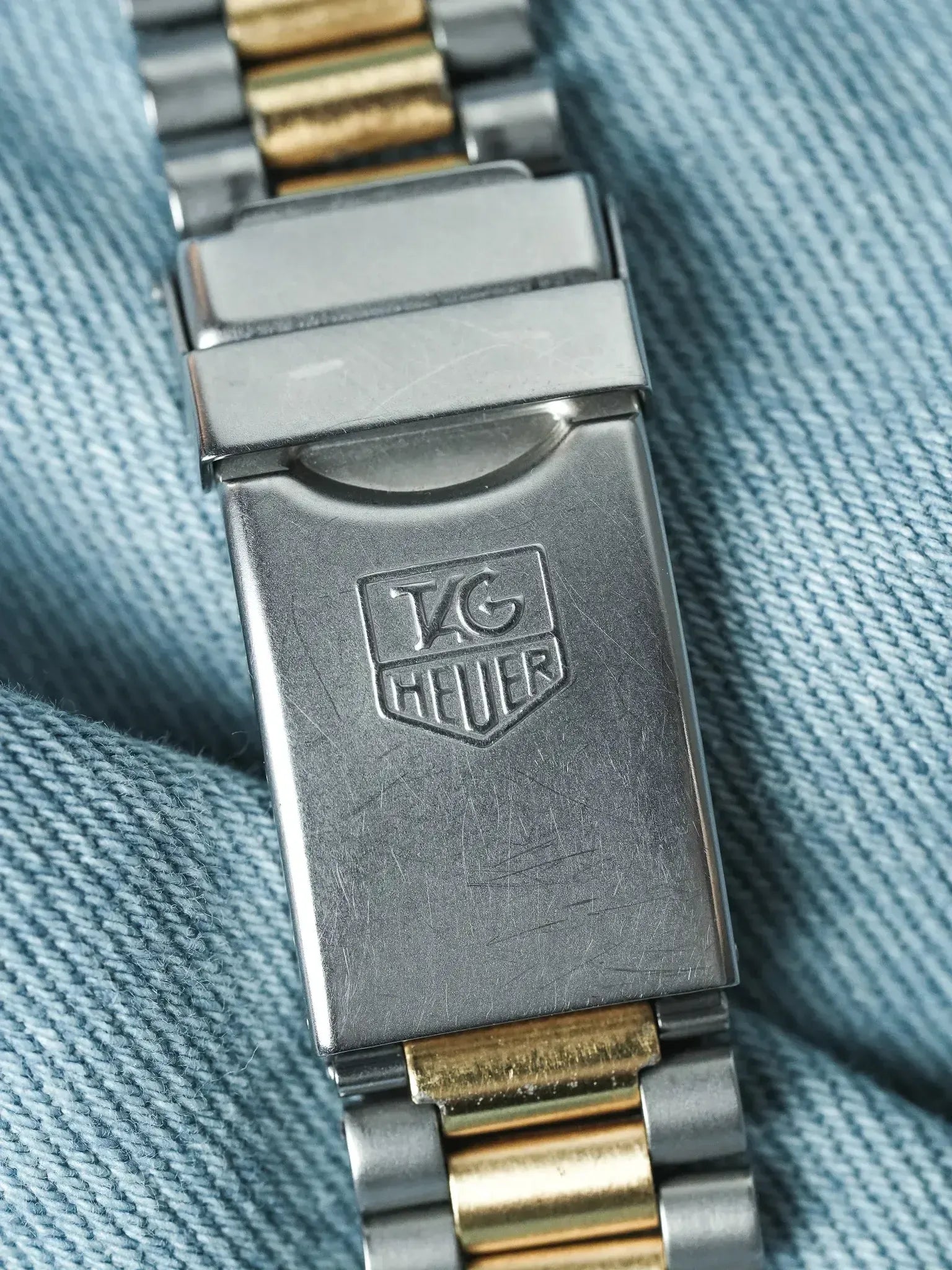 Tag Heuer - Professionnel 2000 34mm Or Patinée Lunette Acier - 1990s - Atelier Victor