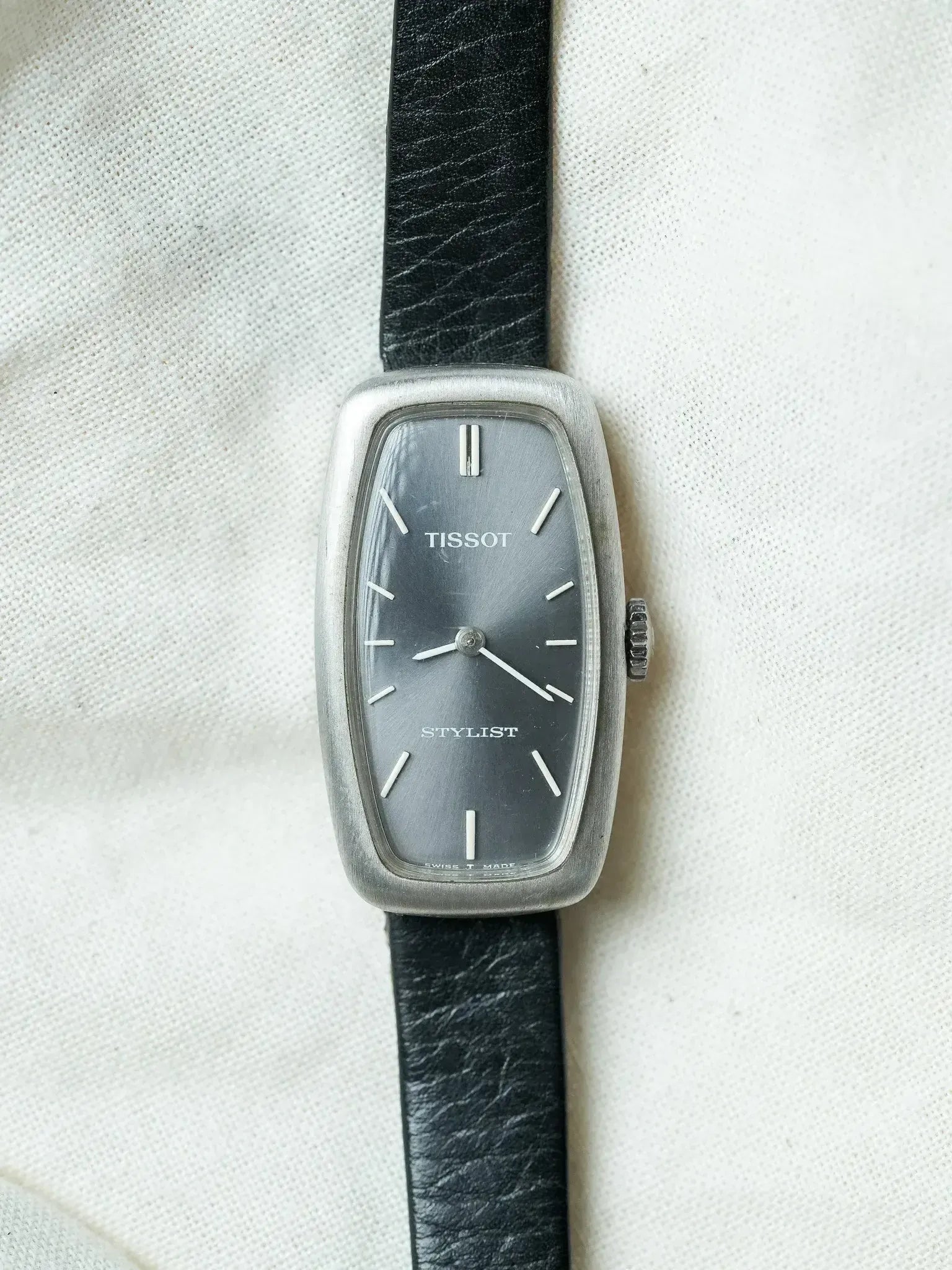 Tissot - Allongée acier anthracite - 1980s - Atelier Victor