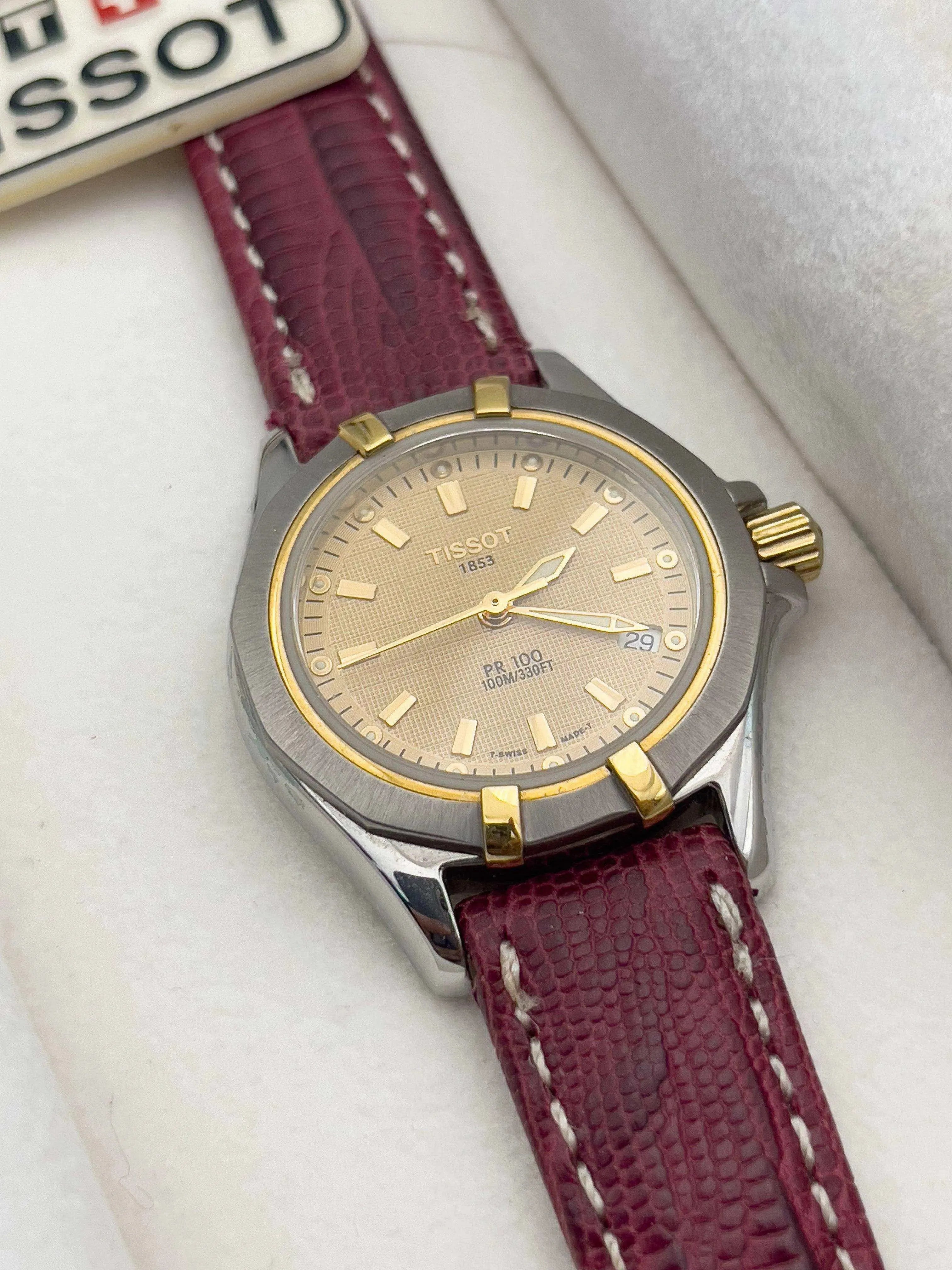 Tissot- Femme Or Mini PR100 - Boite & Papier - 2000s - Atelier Victor Paris - Vintage Watch Shop Dubai