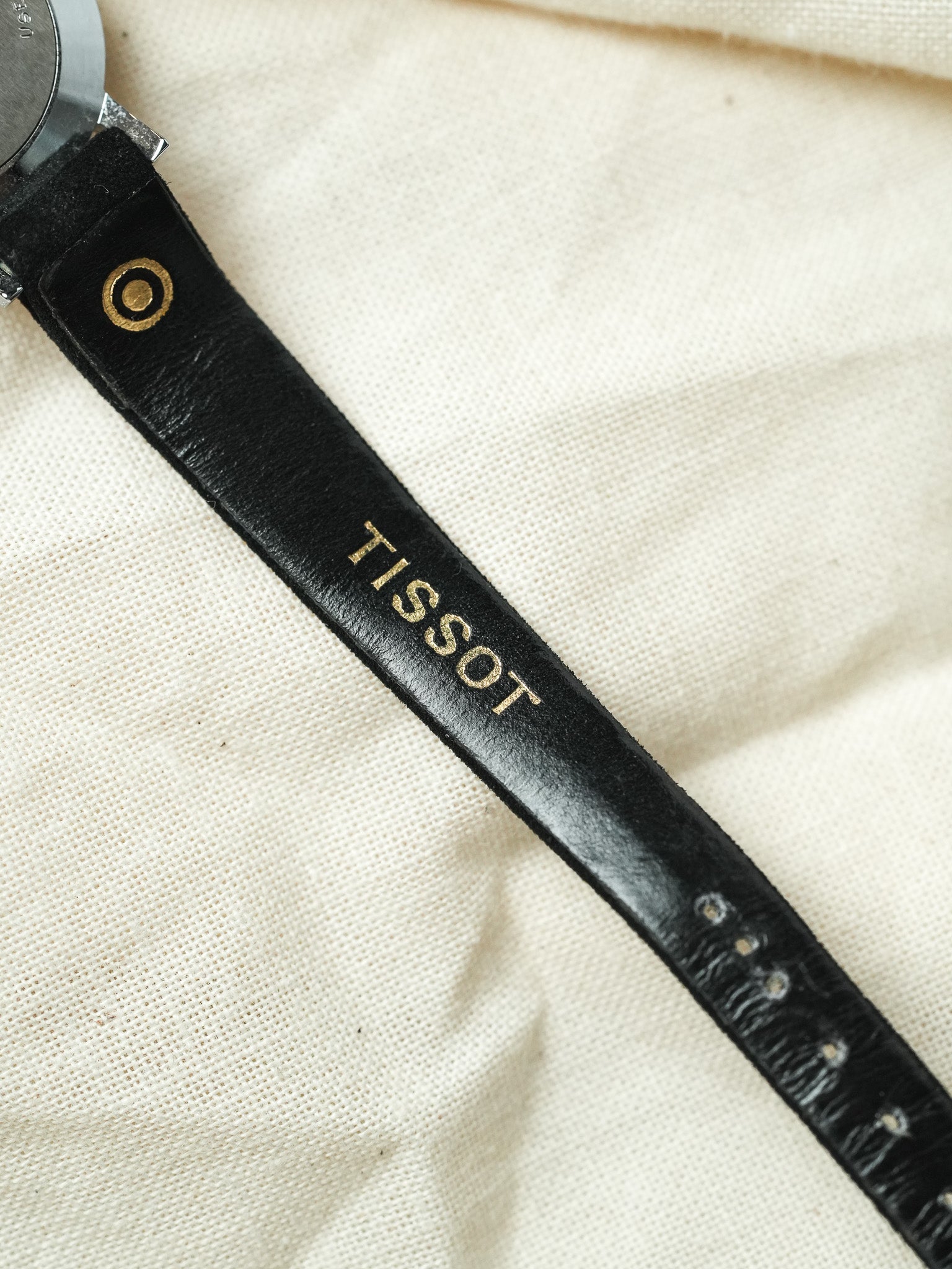 Tissot - Mini Dress Watch Acier Index Onyx - NOS - 1970s - Atelier Victor - Vintage Shop