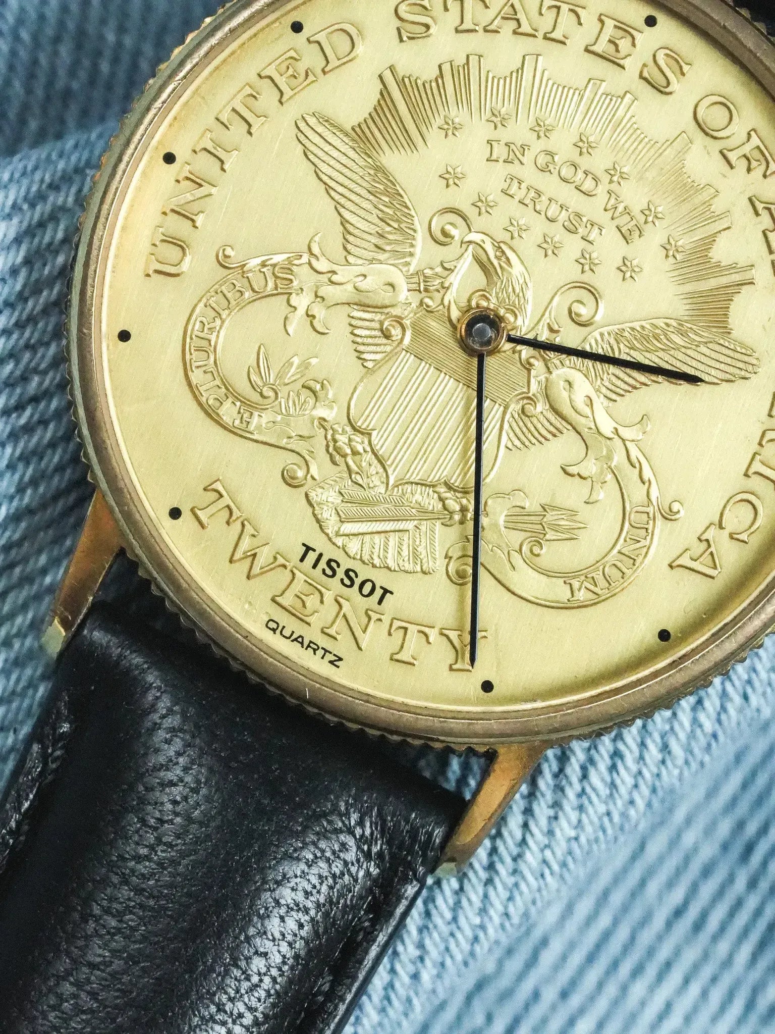 Tissot - Montre Piece USA "Twenty" Guilloché - 1970s - Atelier Victor