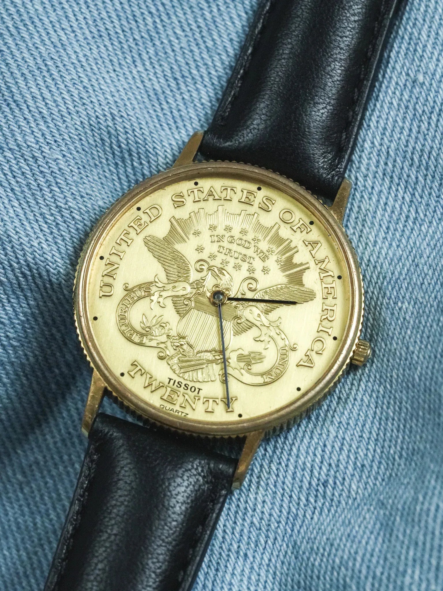 Tissot - Montre Piece USA "Twenty" Guilloché - 1970s - Atelier Victor