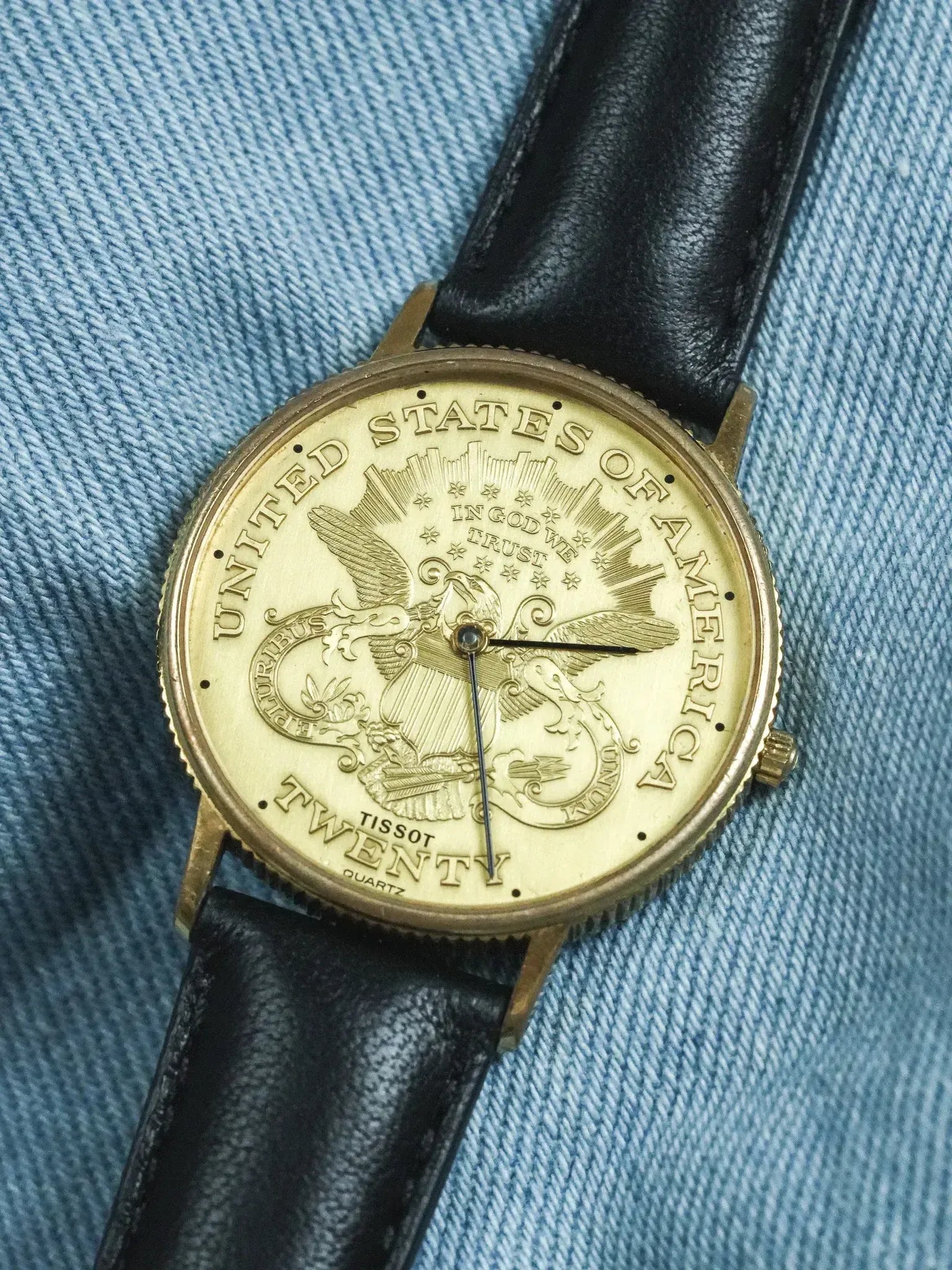 Tissot - Montre Piece USA "Twenty" Guilloché - 1970s - Atelier Victor