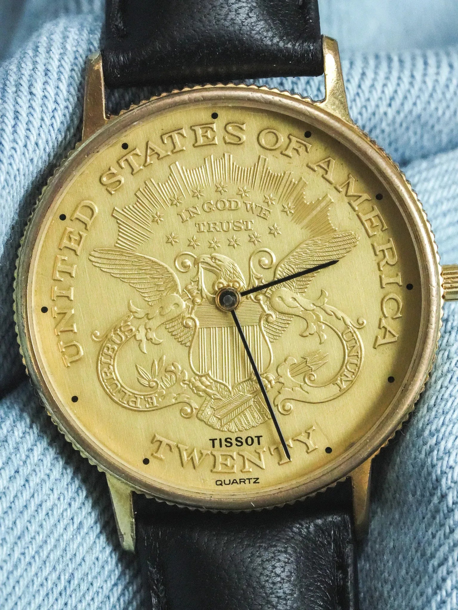 Tissot - Montre Piece USA "Twenty" Guilloché - 1970s - Atelier Victor