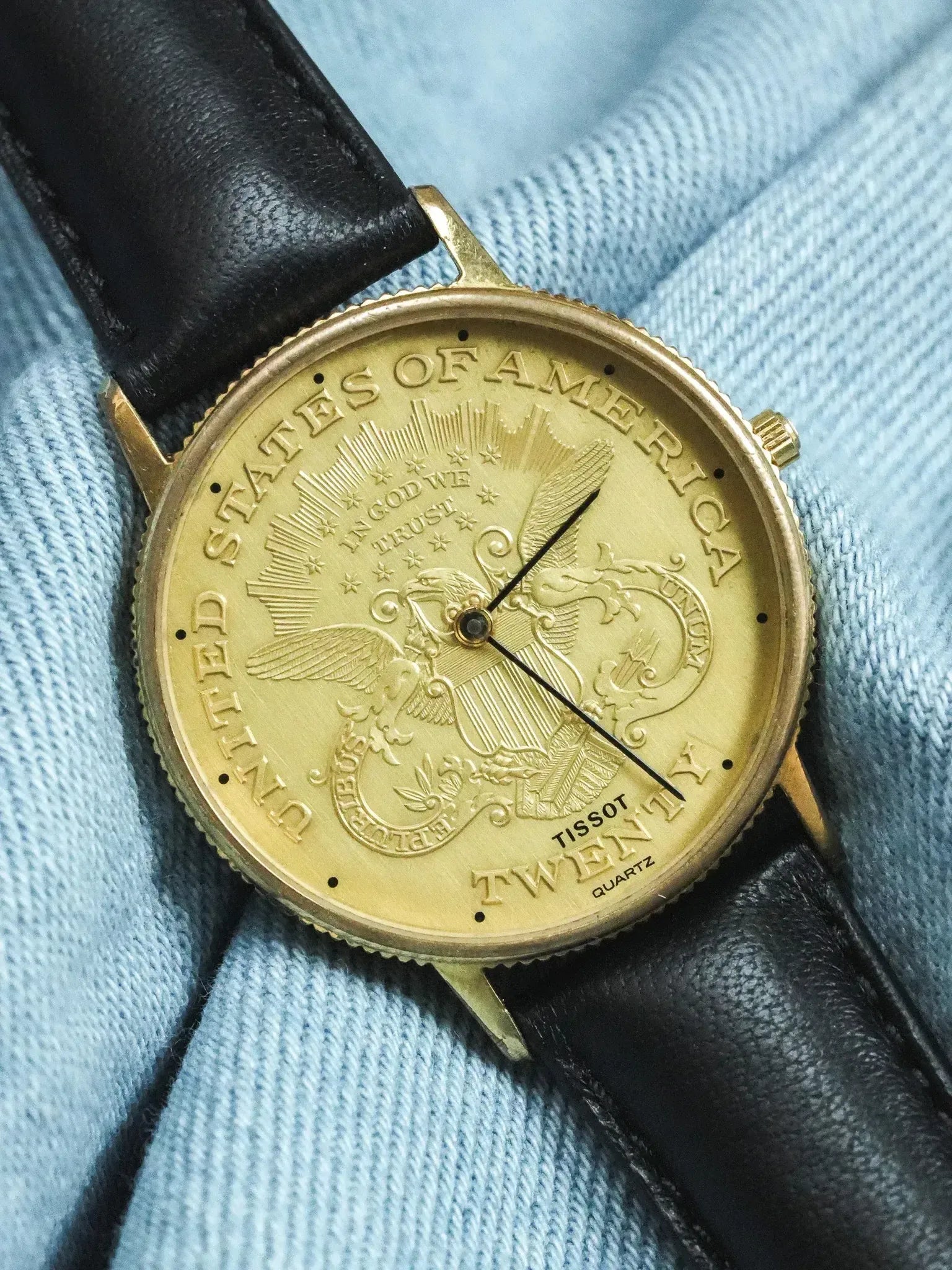 Tissot - Montre Piece USA "Twenty" Guilloché - 1970s - Atelier Victor