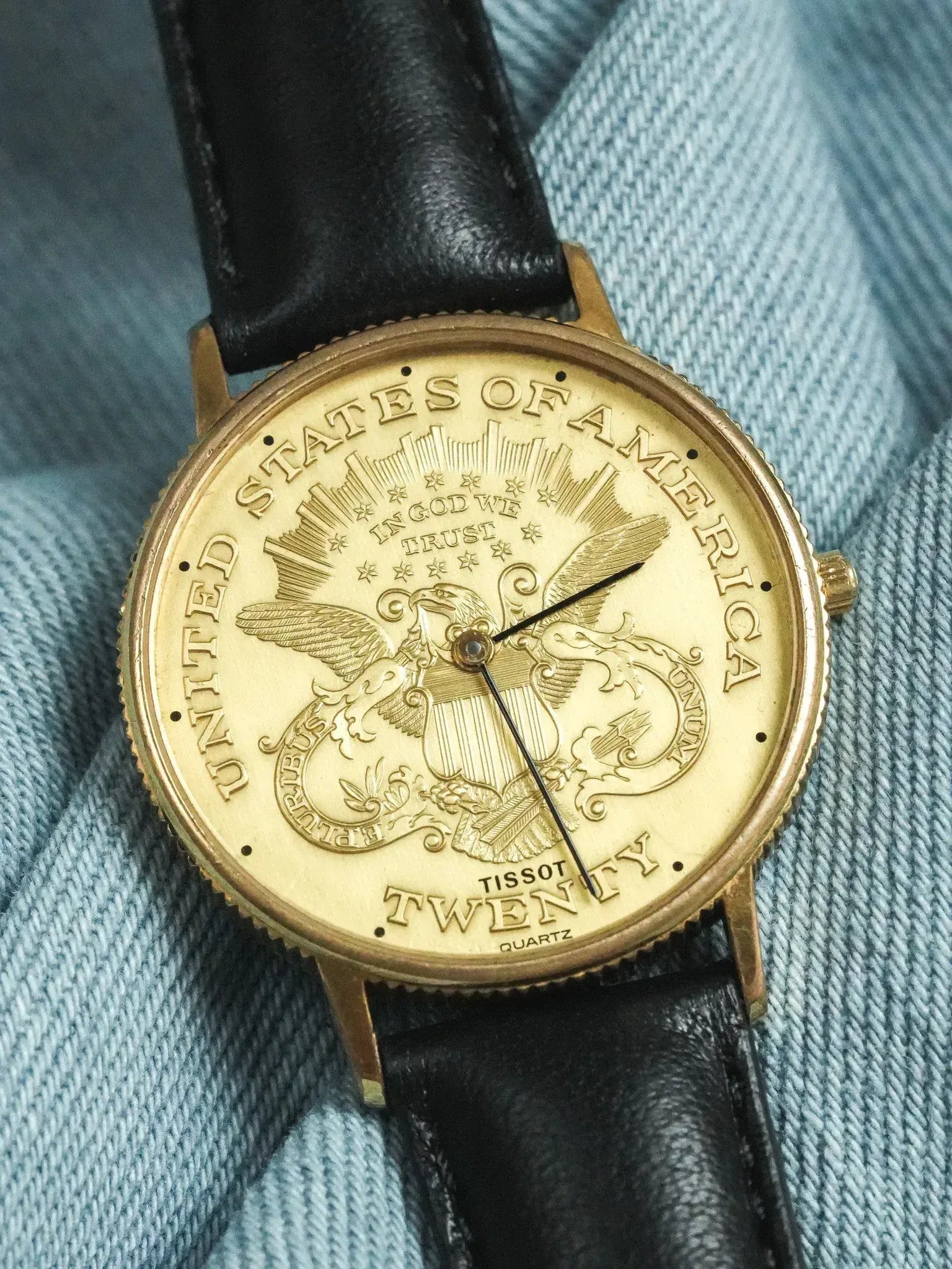 Tissot - Montre Piece USA "Twenty" Guilloché - 1970s - Atelier Victor