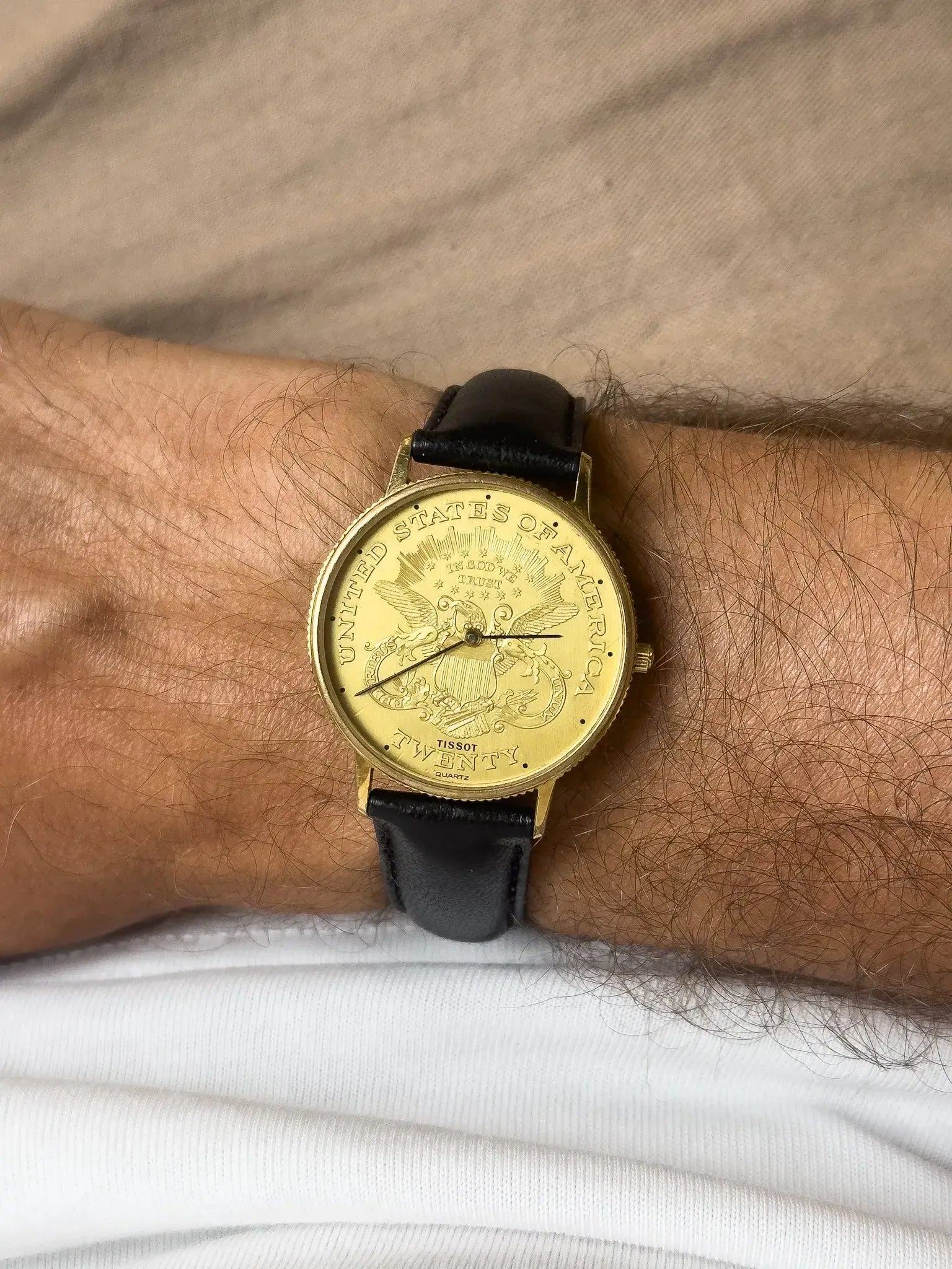 Tissot - Montre Piece USA "Twenty" Guilloché - 1970s - Atelier Victor