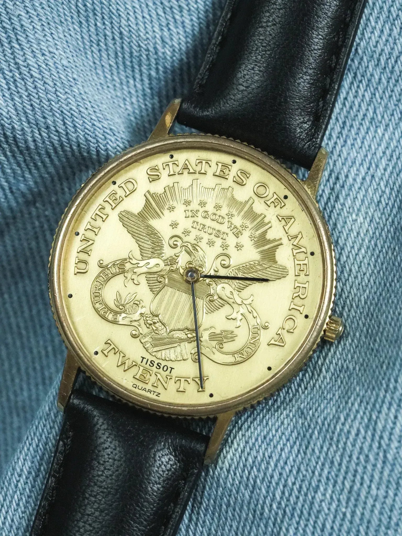 Tissot - Montre Piece USA "Twenty" Guilloché - 1970s - Atelier Victor