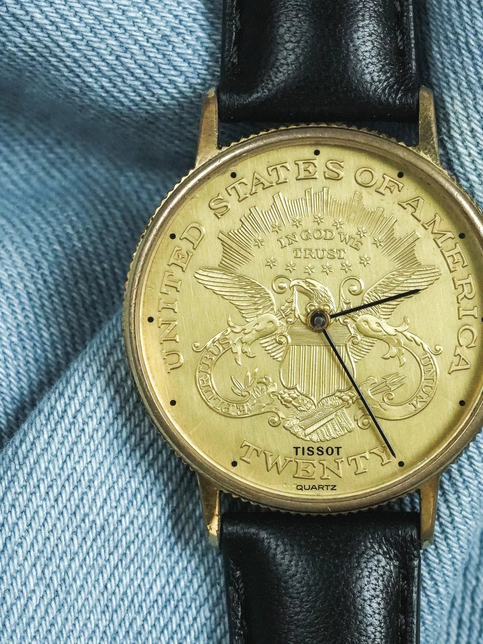 Tissot - Montre Piece USA "Twenty" Guilloché - 1970s - Atelier Victor