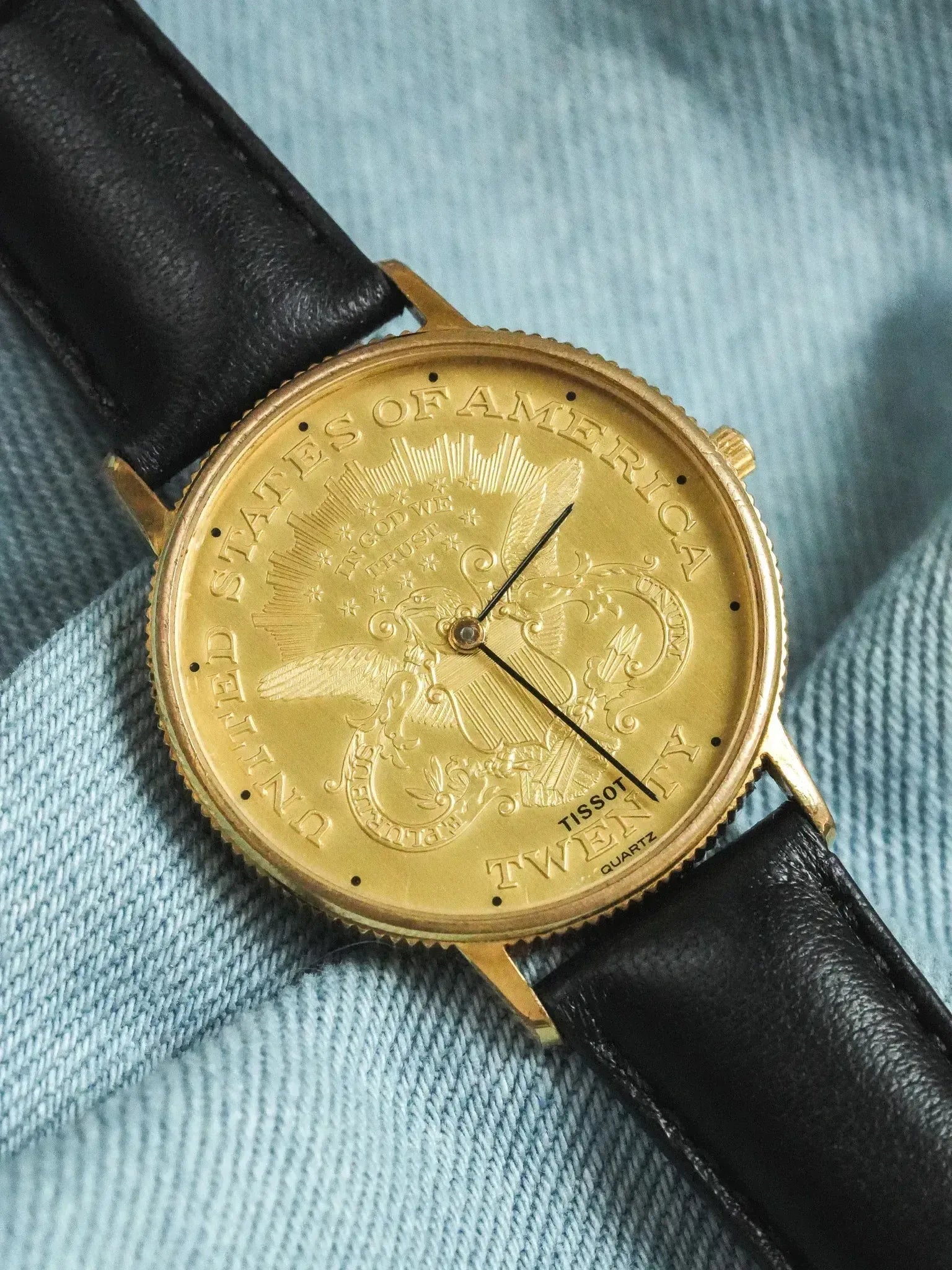 Tissot - Montre Piece USA "Twenty" Guilloché - 1970s - Atelier Victor