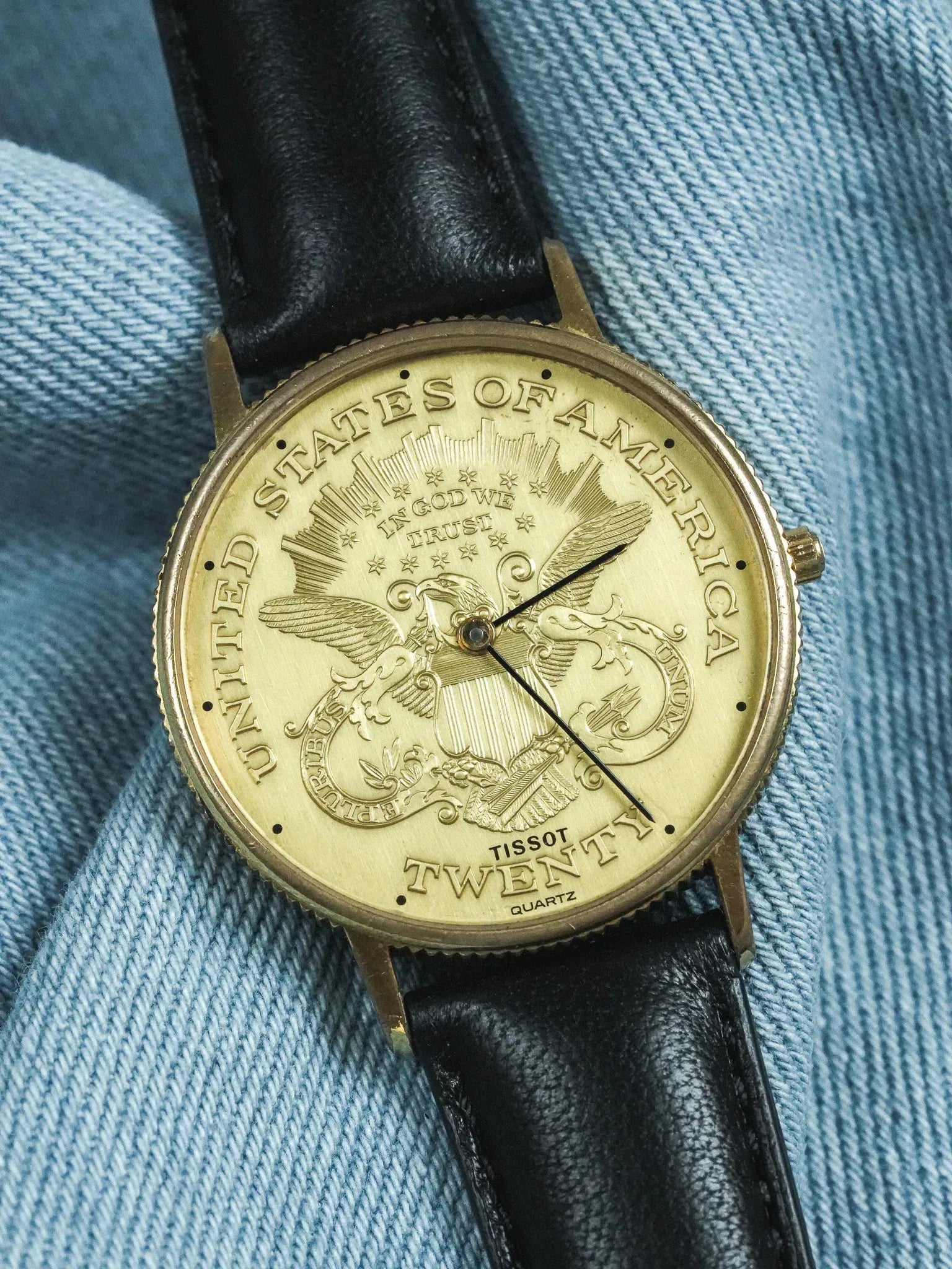 Tissot - Montre Piece USA "Twenty" Guilloché - 1970s - Atelier Victor