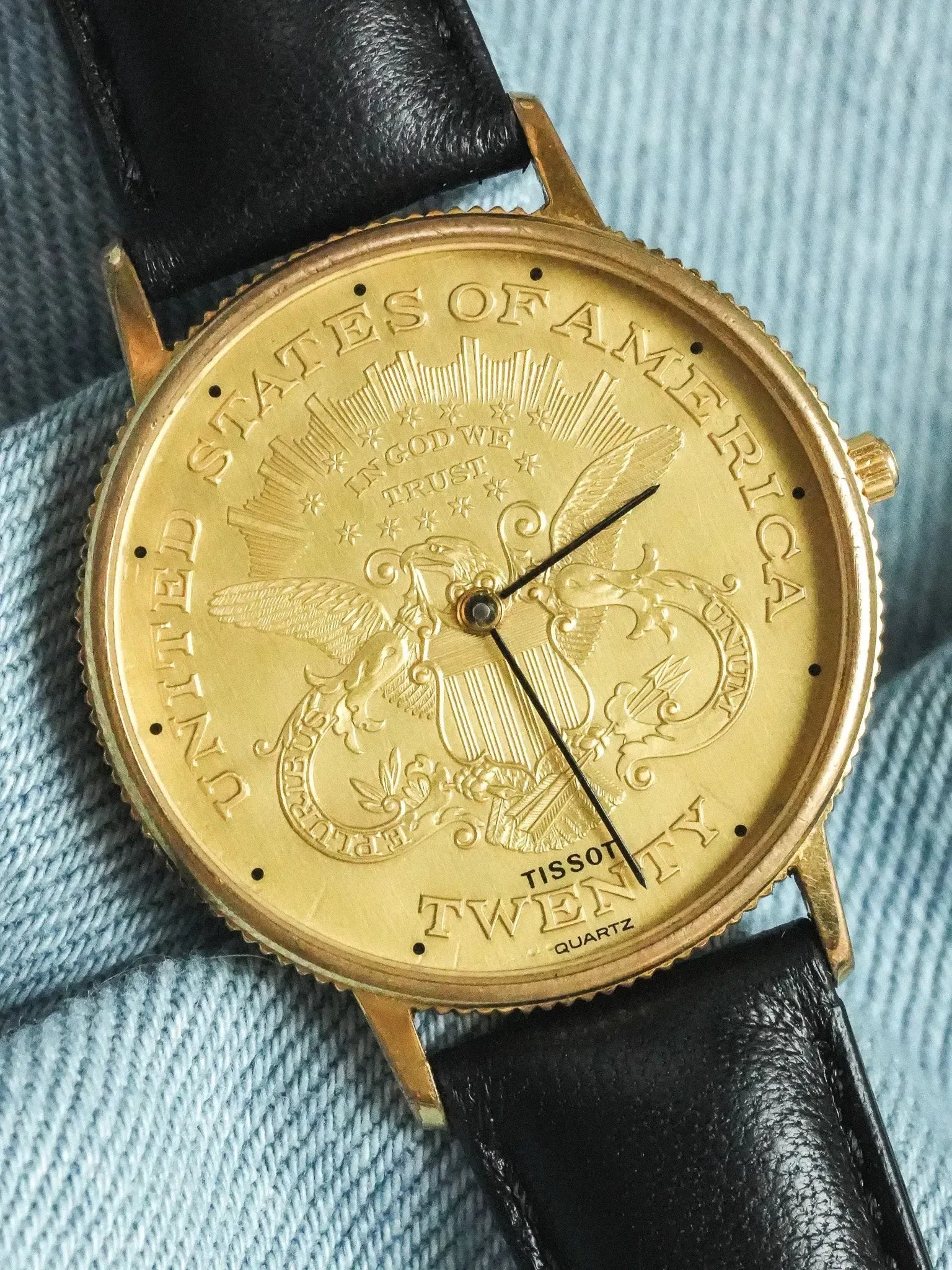 Tissot - Montre Piece USA "Twenty" Guilloché - 1970s - Atelier Victor