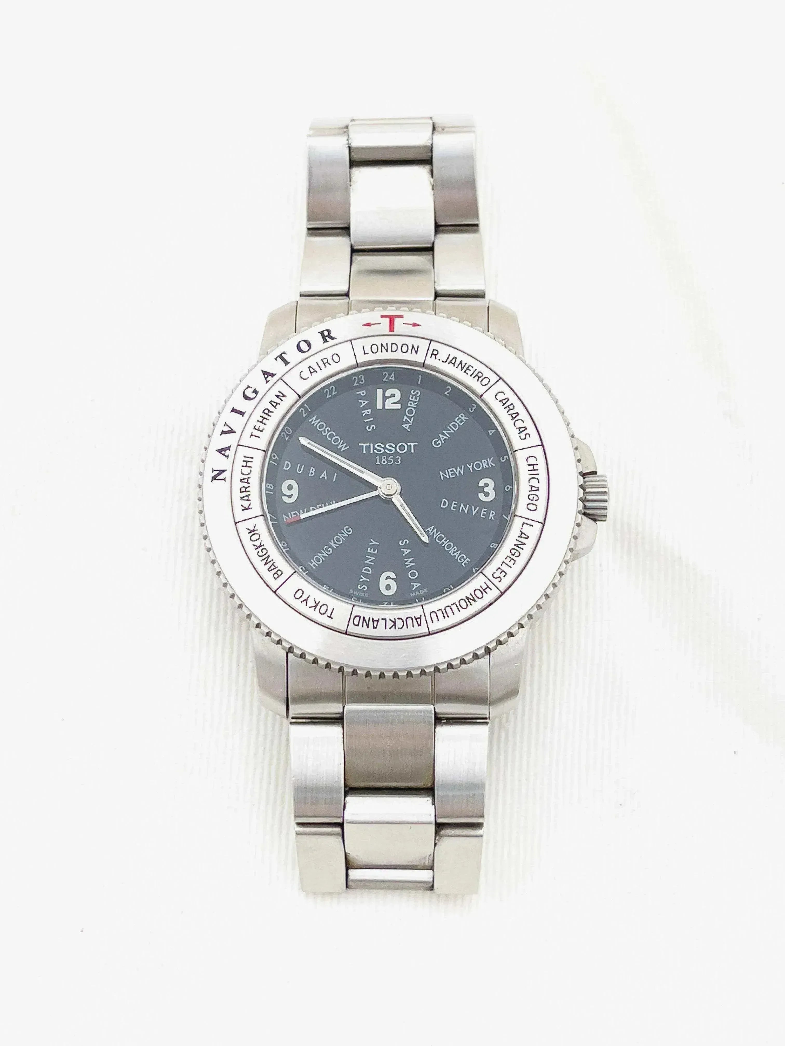 Tissot - Navigator Acier World Time Quartz - Boite & Papier - 2000s - Atelier Victor