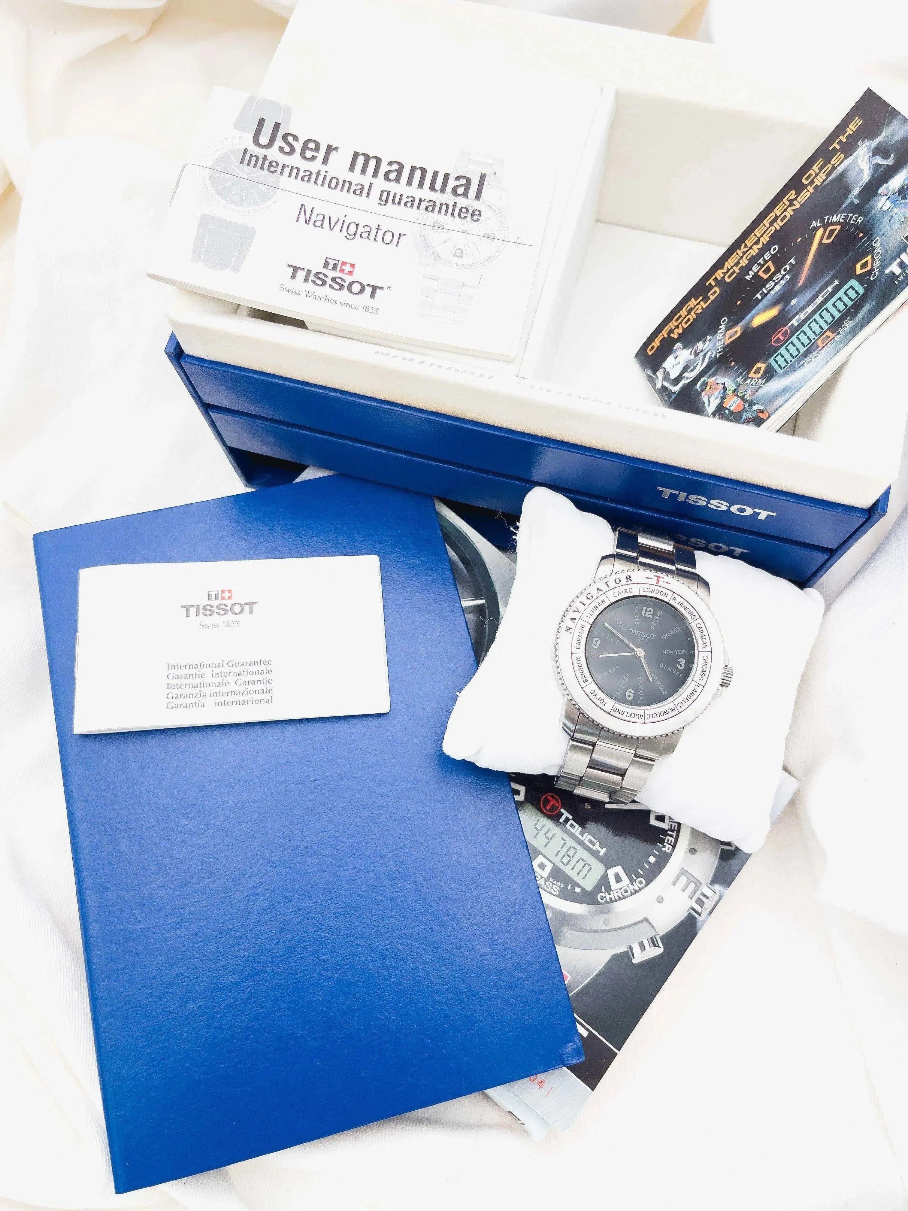 Tissot - Navigator Acier World Time Quartz - Boite & Papier - 2000s - Atelier Victor