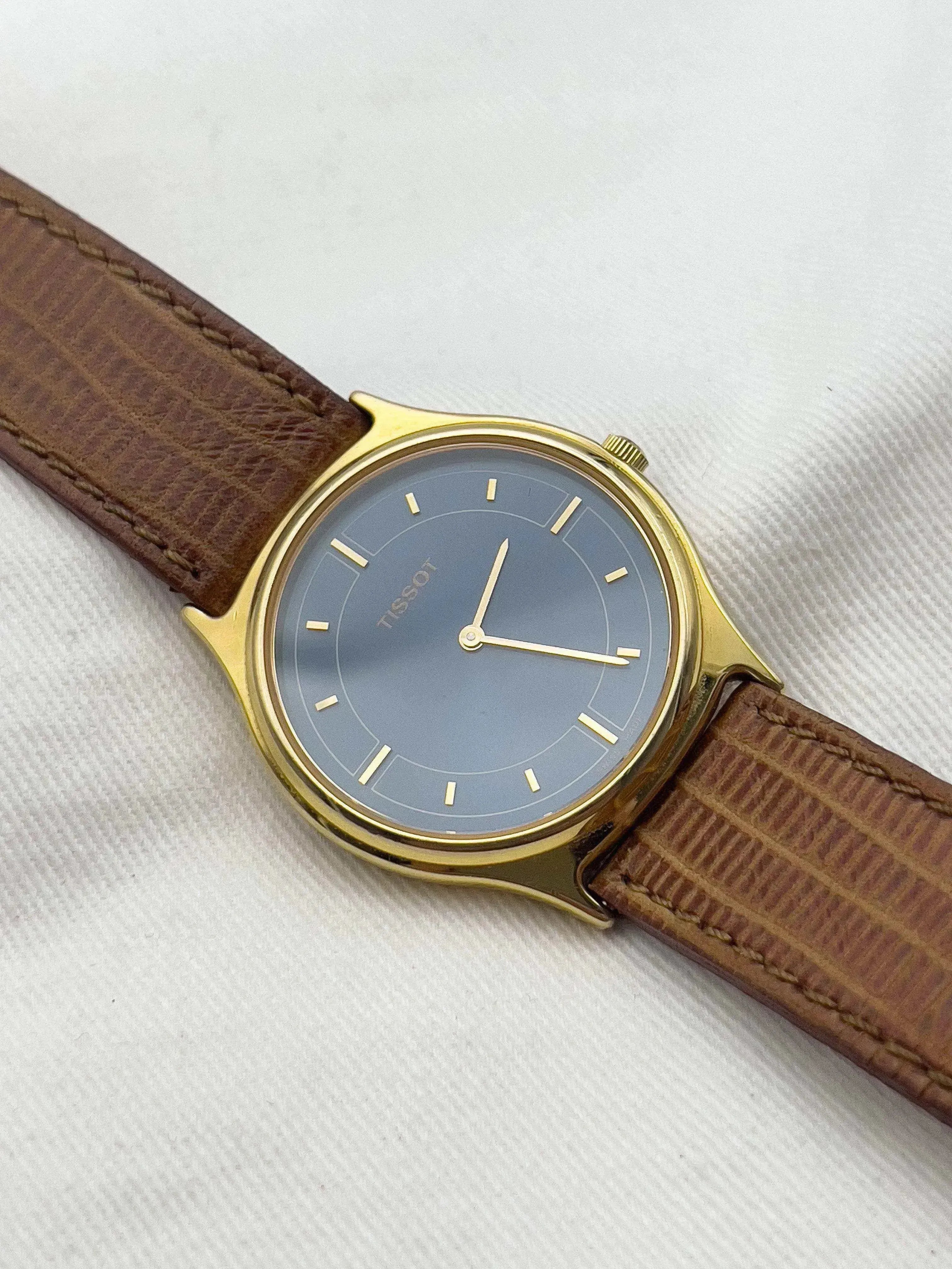 Tissot - Plaqué or bleu - 1990s - Atelier Victor