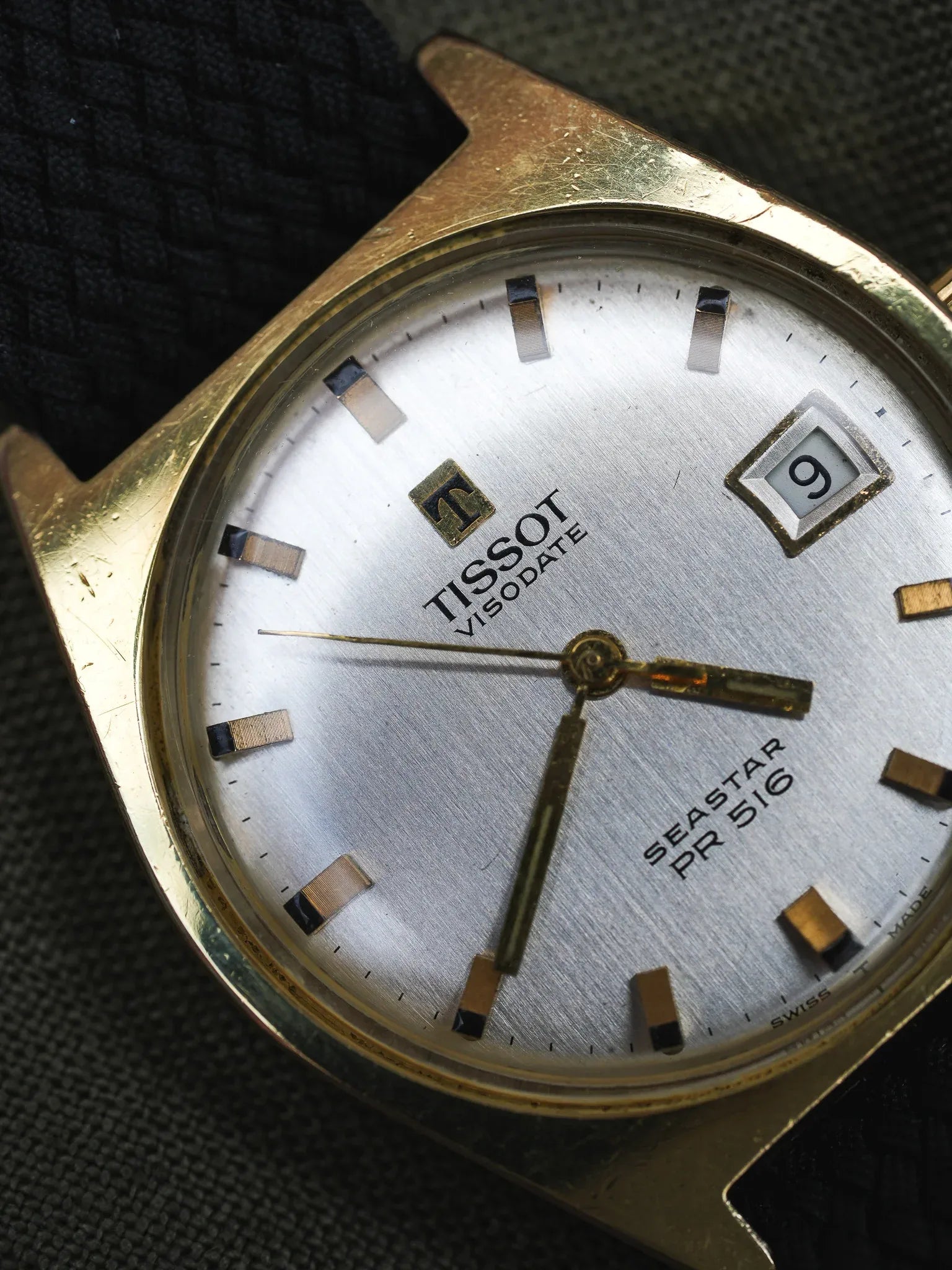 Tissot - Seastar PR516 Tonneau champagne date - 1970s - Atelier Victor