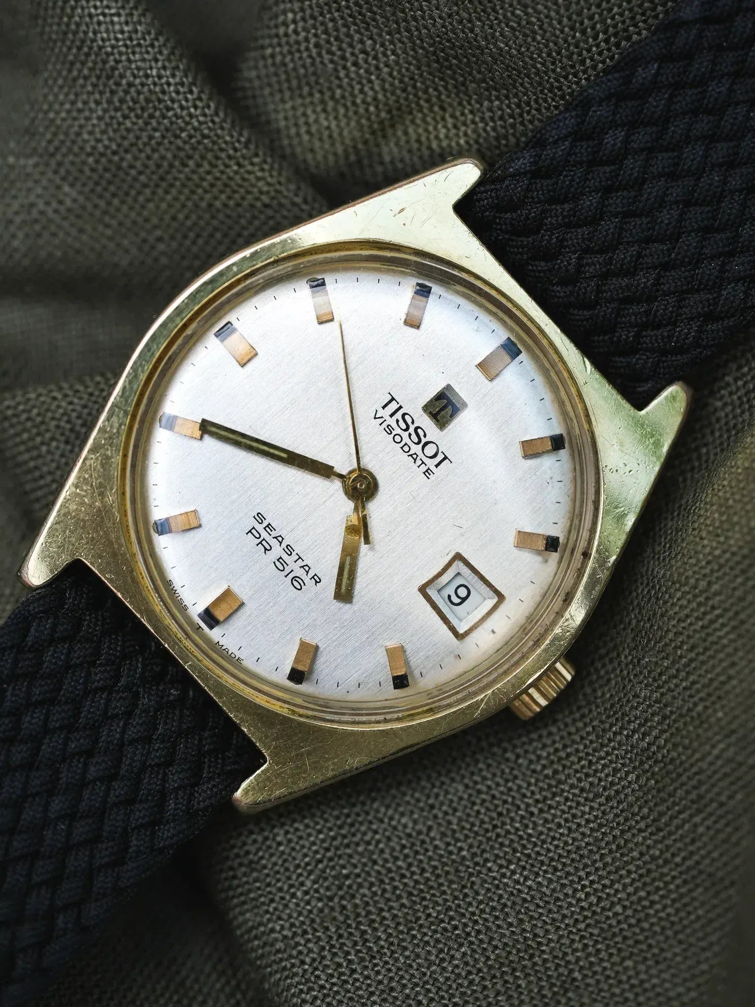Tissot - Seastar PR516 Tonneau champagne date - 1970s - Atelier Victor