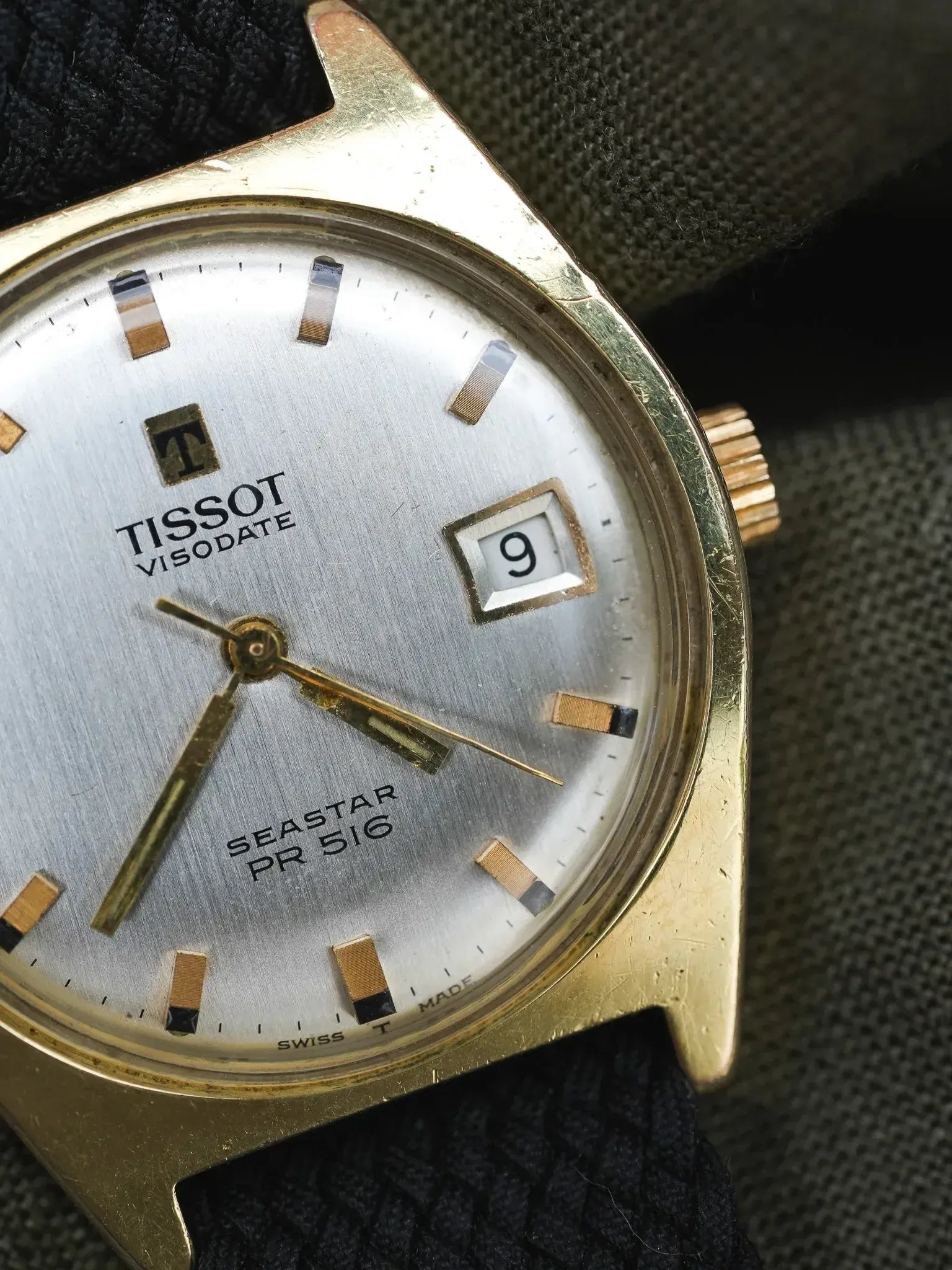 Tissot - Seastar PR516 Tonneau champagne date - 1970s - Atelier Victor