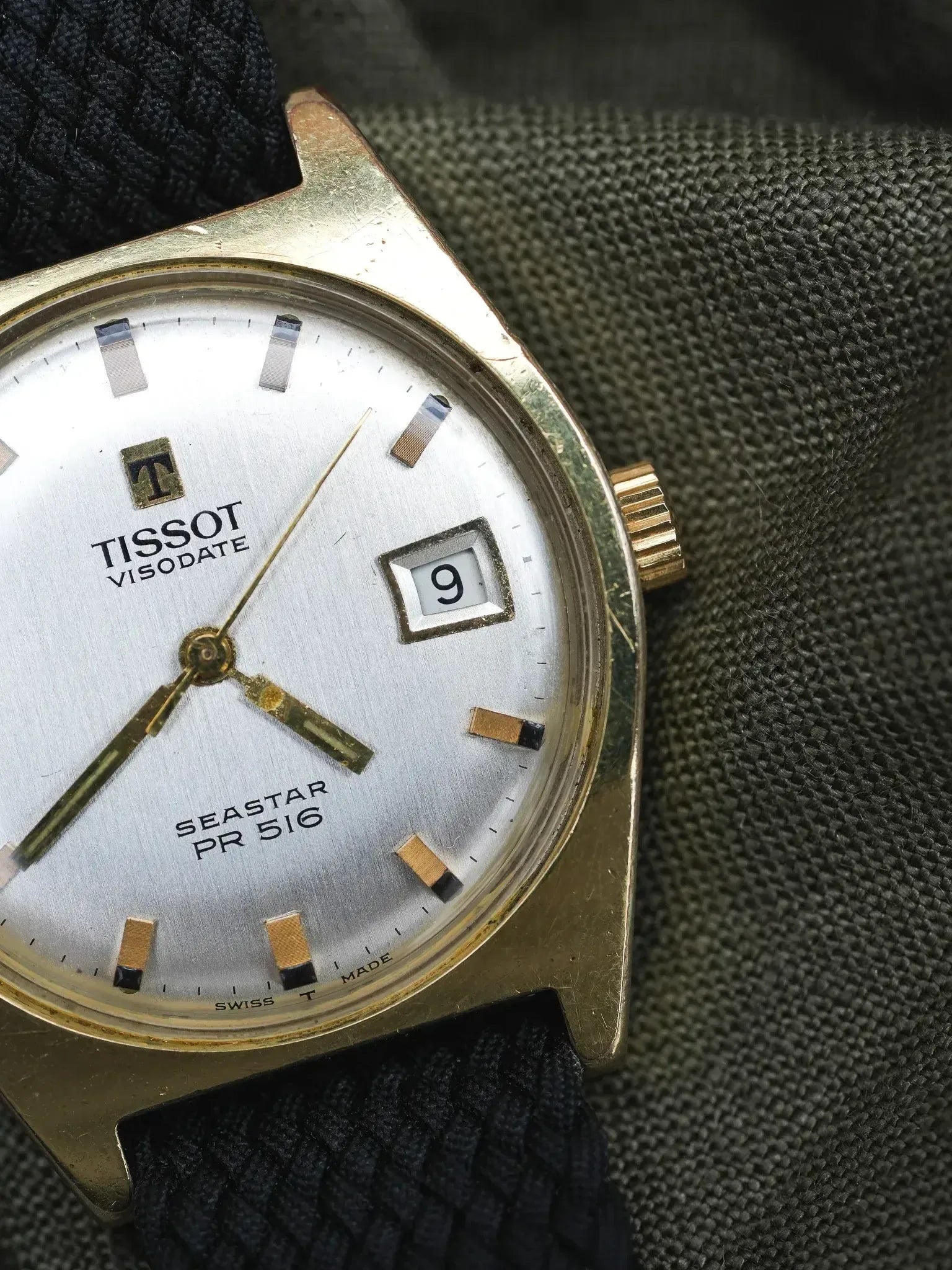 Tissot - Seastar PR516 Tonneau champagne date - 1970s - Atelier Victor