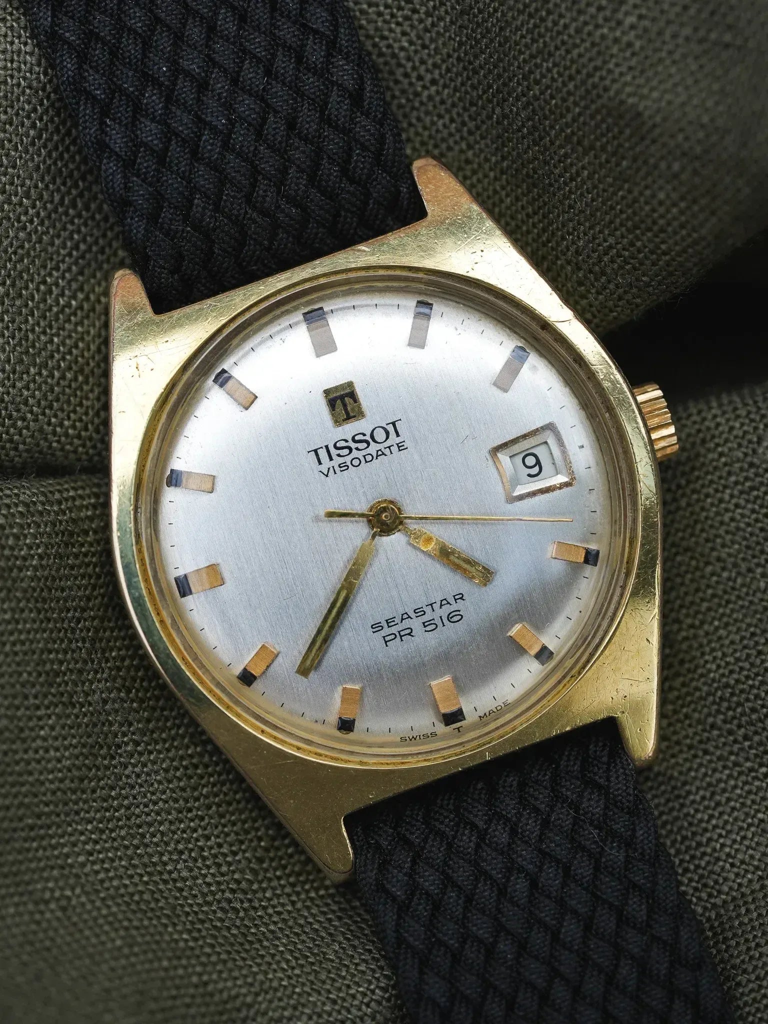 Tissot - Seastar PR516 Tonneau champagne date - 1970s - Atelier Victor