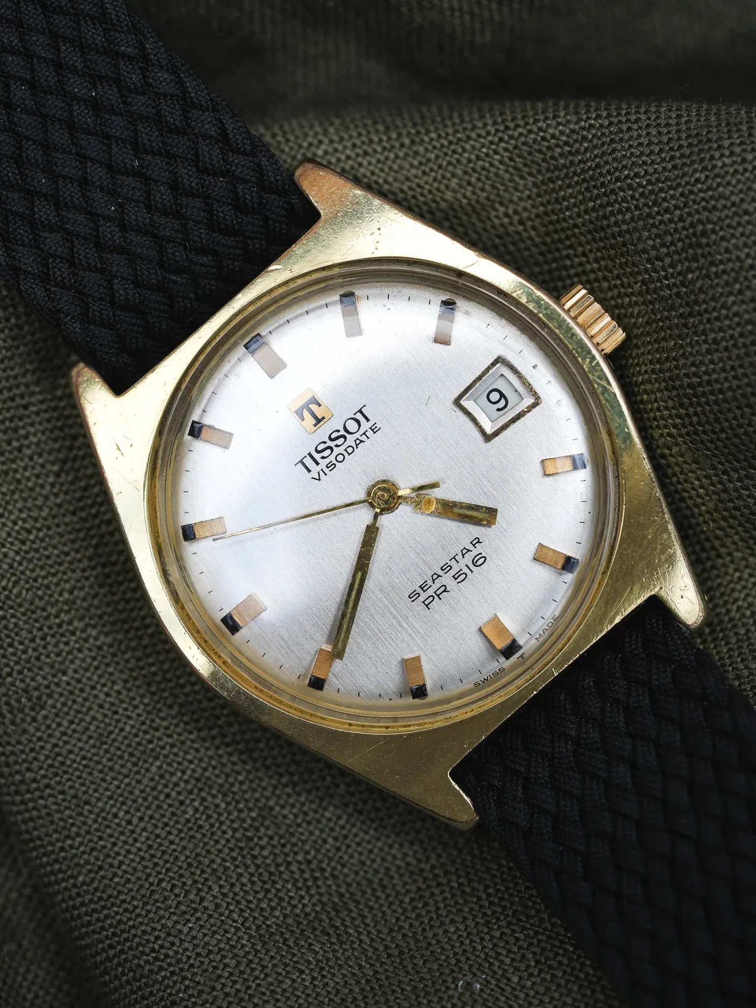 Tissot - Seastar PR516 Tonneau champagne date - 1970s - Atelier Victor