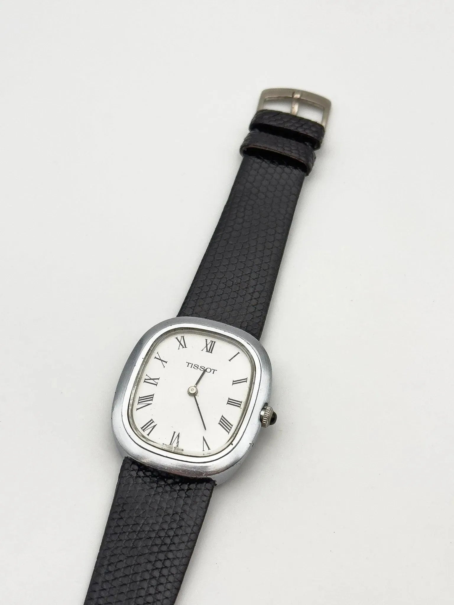 Tissot - Tonneau Romain Cabochon - 1970s - Atelier Victor Paris - Vintage Watch Shop Dubai