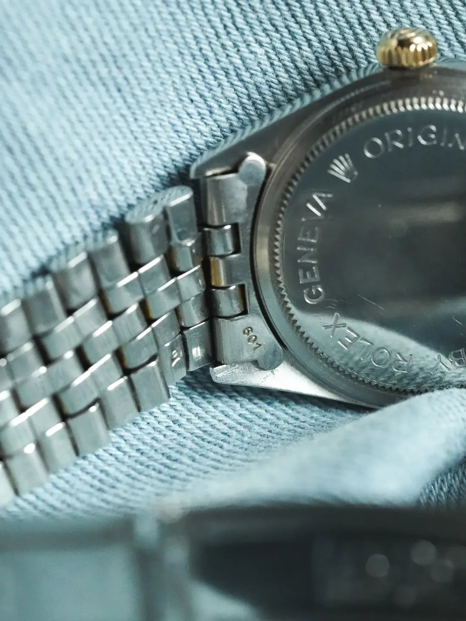 Tudor x Rolex - Prince Oysterdate Acier Or Cadran Lin Cannelée Or 18k - 1980s - Atelier Victor