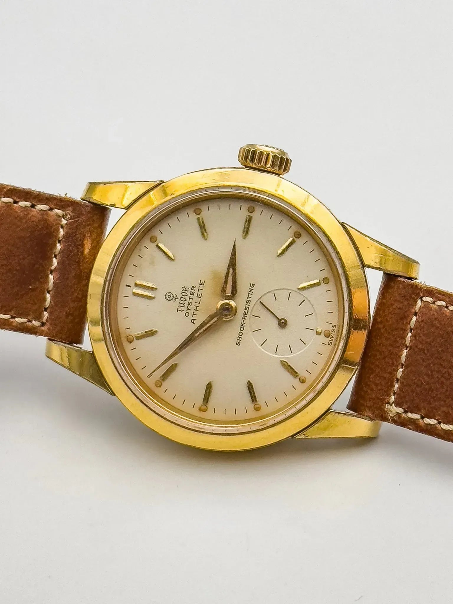 Tudor x Rolex - RARE Oyster Edition Athlete 7927 plaqué or - 1959 - Atelier Victor
