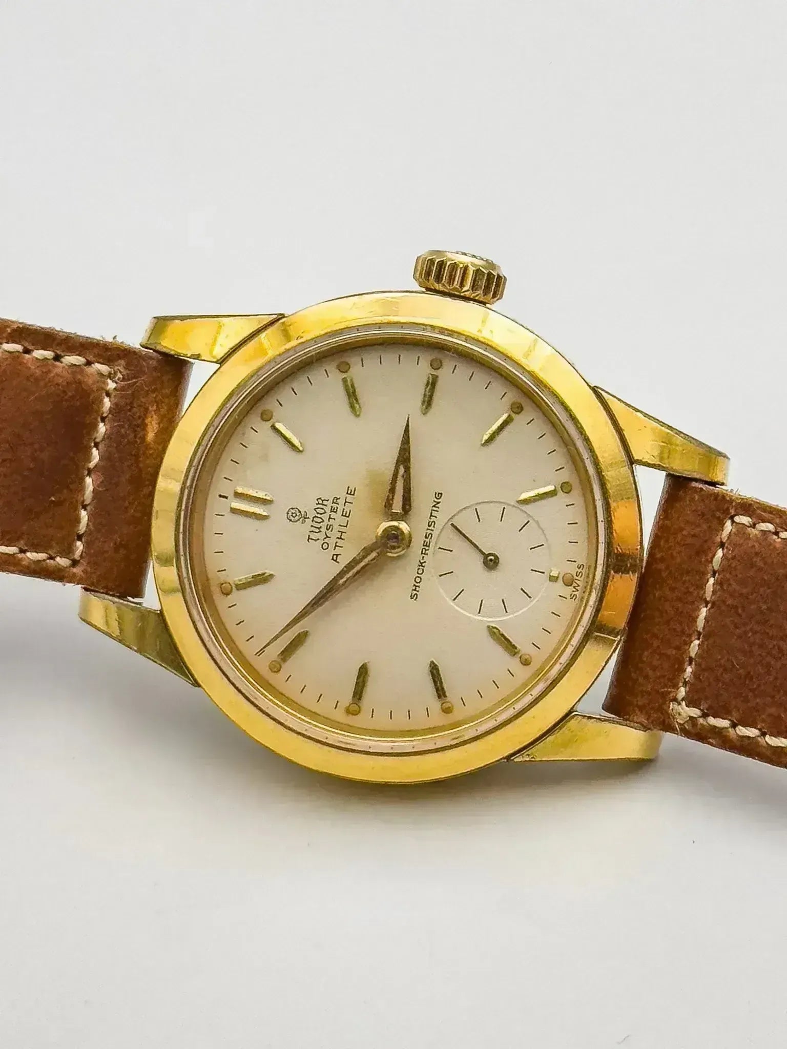 Tudor x Rolex - RARE Oyster Edition Athlete 7927 plaqué or - 1959 - Atelier Victor