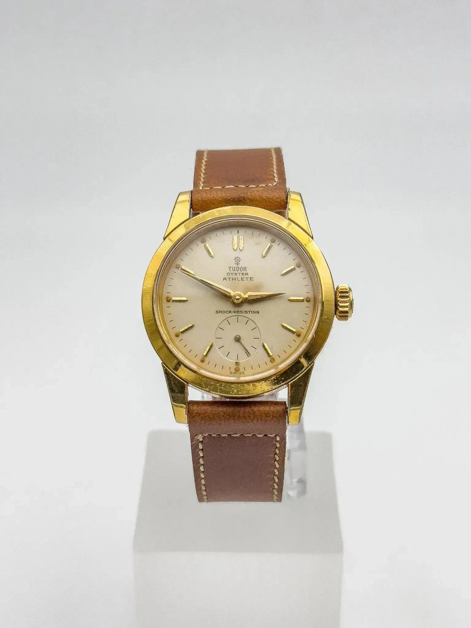 Tudor x Rolex - RARE Oyster Edition Athlete 7927 plaqué or - 1959 - Atelier Victor