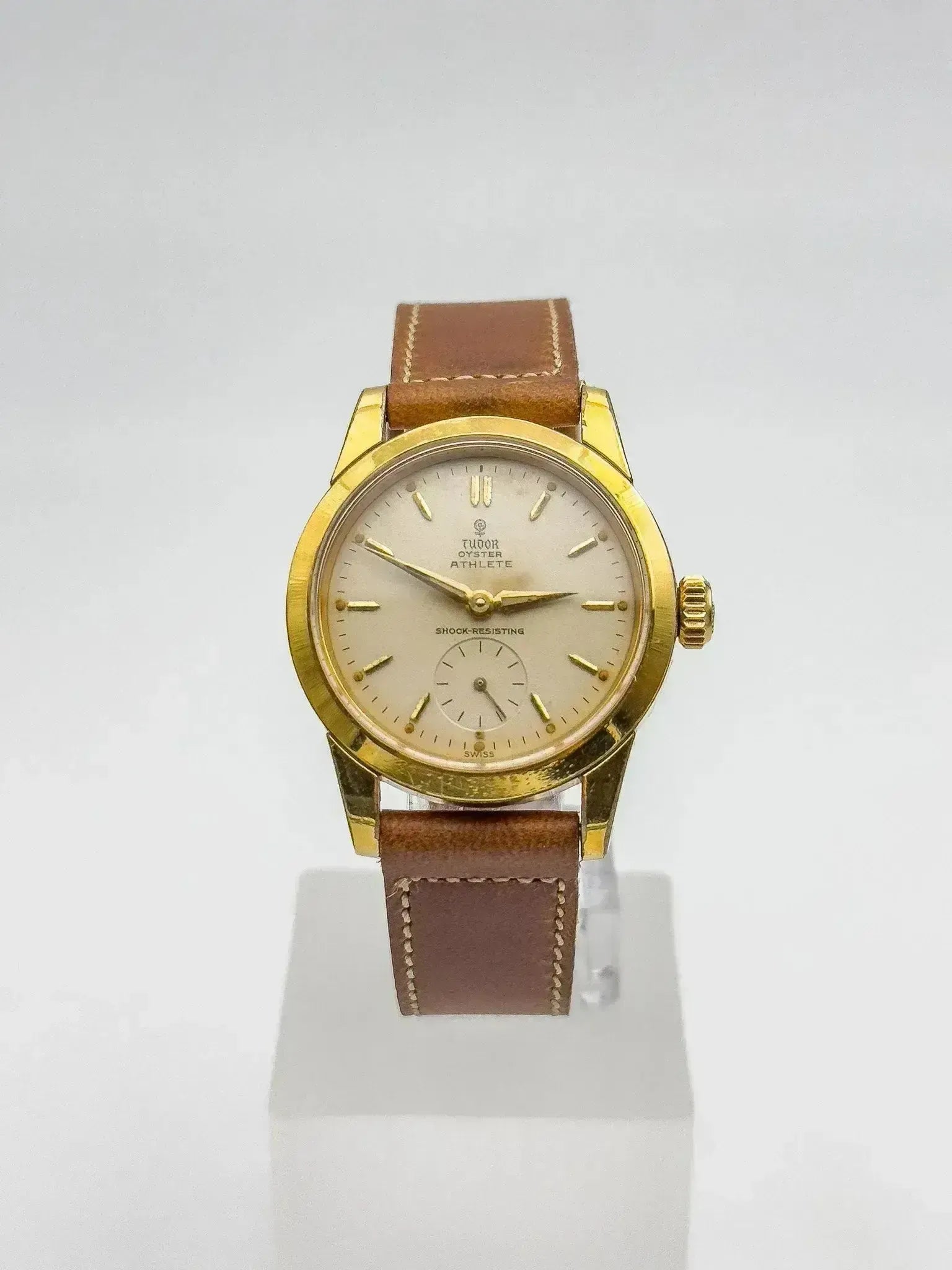 Tudor x Rolex - RARE Oyster Edition Athlete 7927 plaqué or - 1959 - Atelier Victor