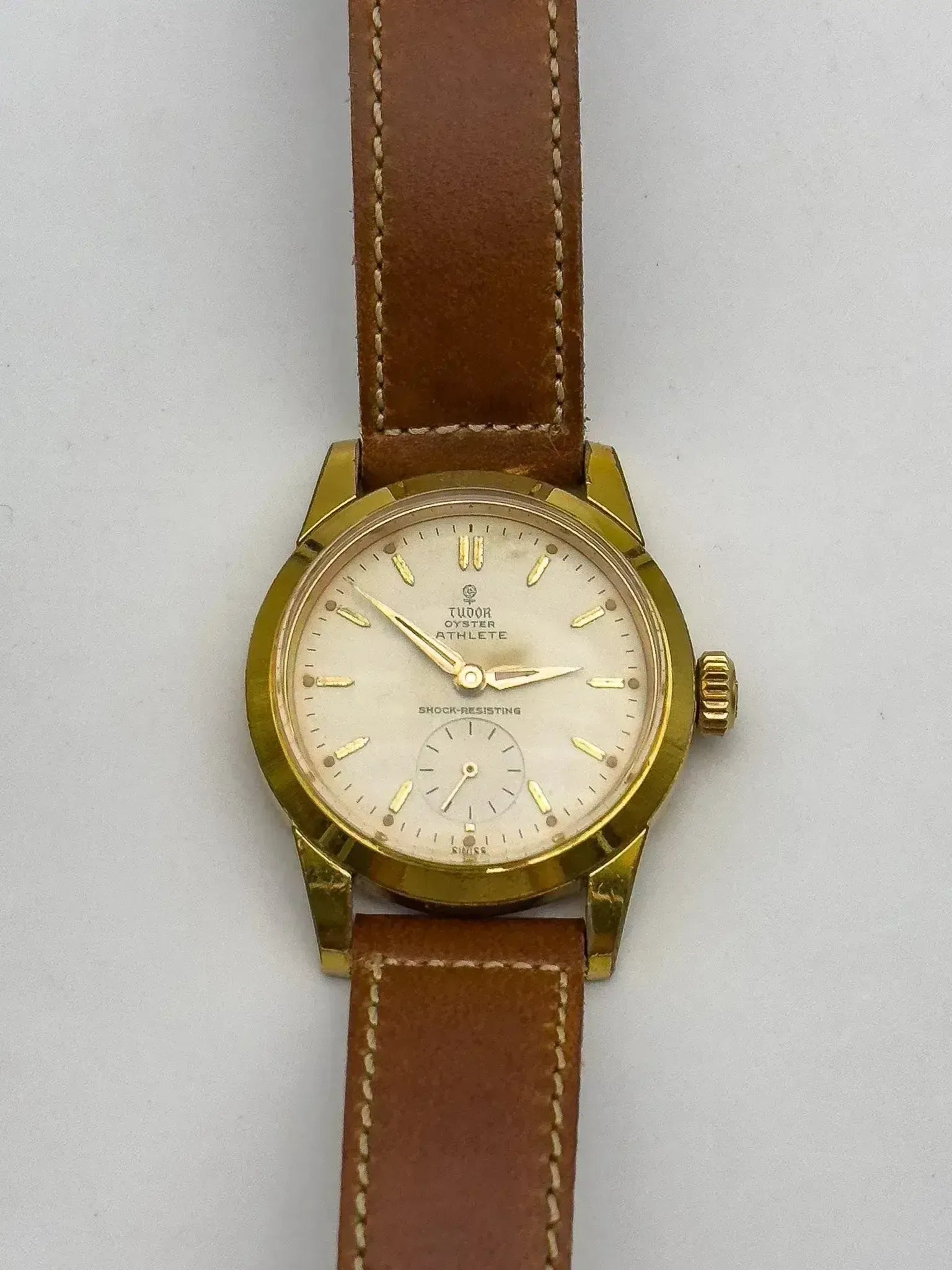 Tudor x Rolex - RARE Oyster Edition Athlete 7927 plaqué or - 1959 - Atelier Victor