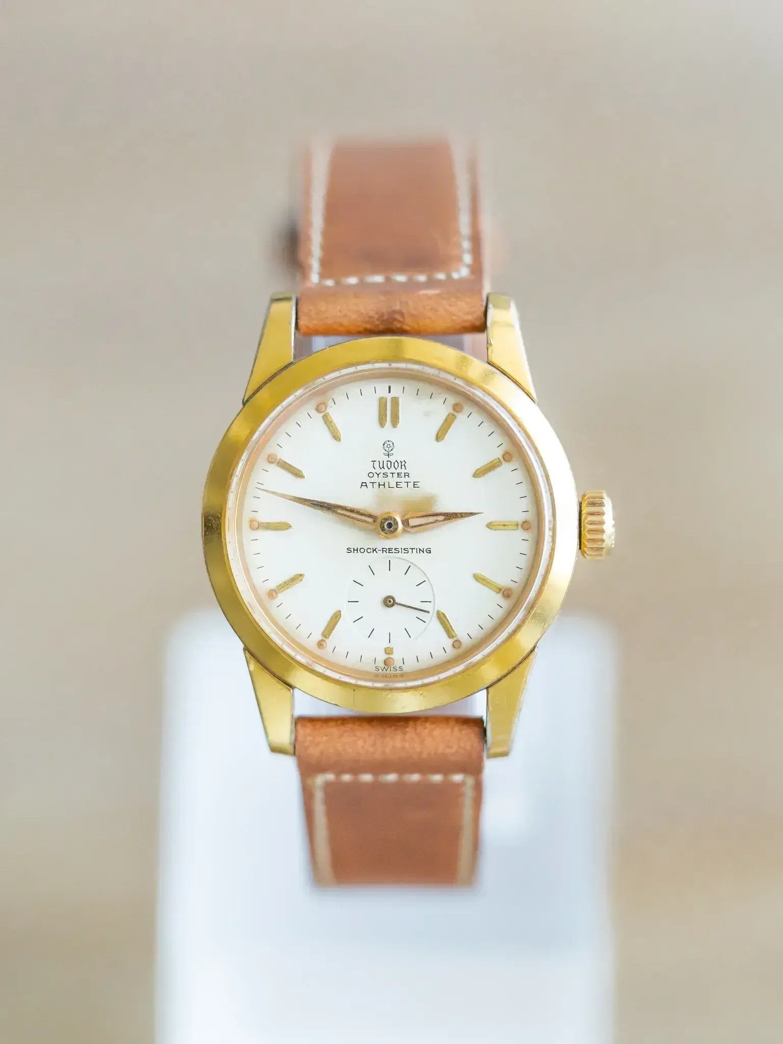 Tudor x Rolex - RARE Oyster Edition Athlete 7927 plaqué or - 1959 - Atelier Victor