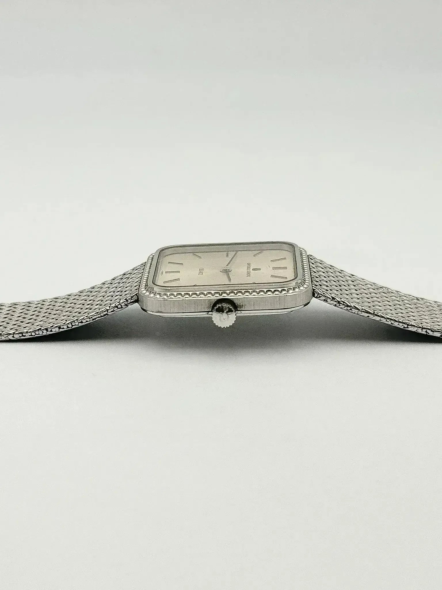 Universal Genève - Bracelet intégré Maille milanaise acier - 1980s - Atelier Victor