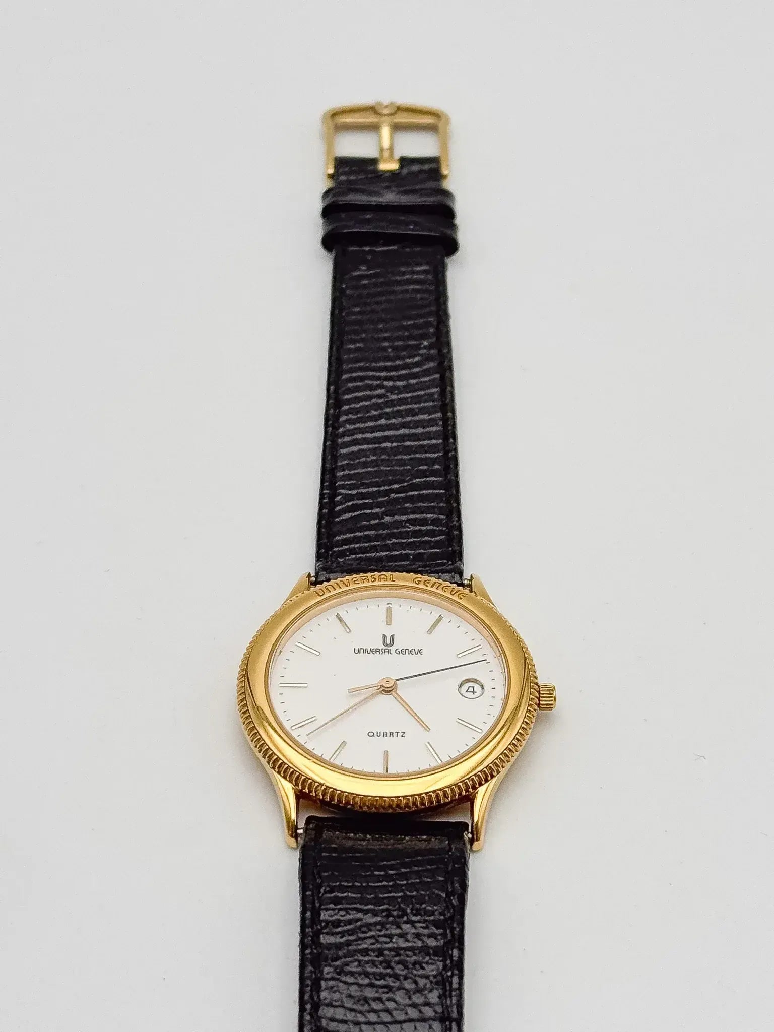 Universal Genève - Cadran Blanc plaqué or - NOS - FULL SET - 1993 - Atelier Victor