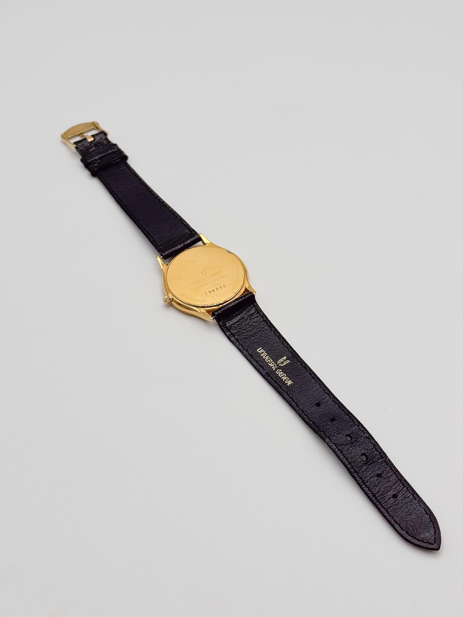 Universal Genève - Cadran Blanc plaqué or - NOS - FULL SET - 1993 - Atelier Victor Paris - Vintage Watch Shop Dubai