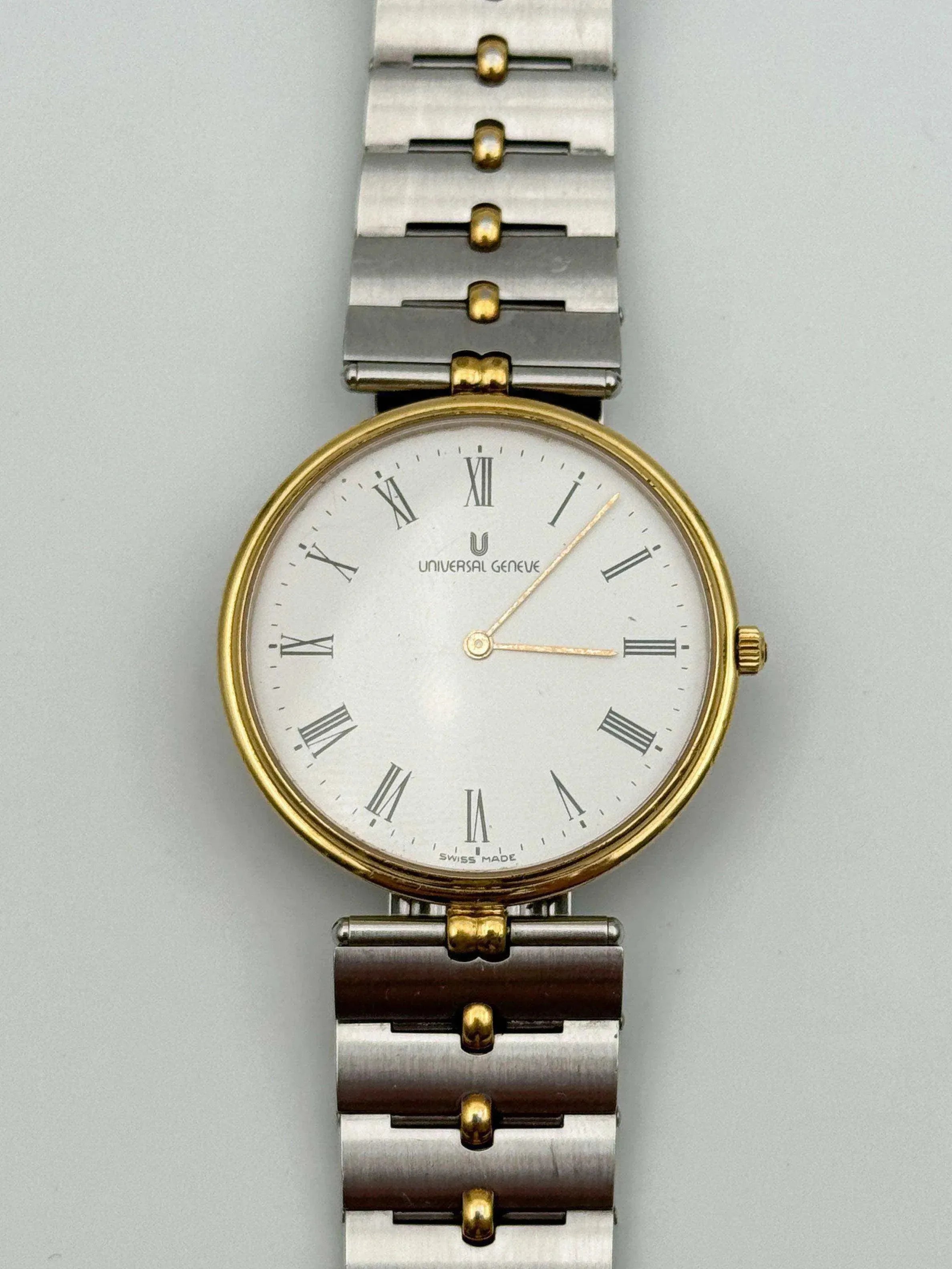 Universal Genève - Circle Special Acier & Plaqué or - 1980s - Atelier Victor - Vintage Shop