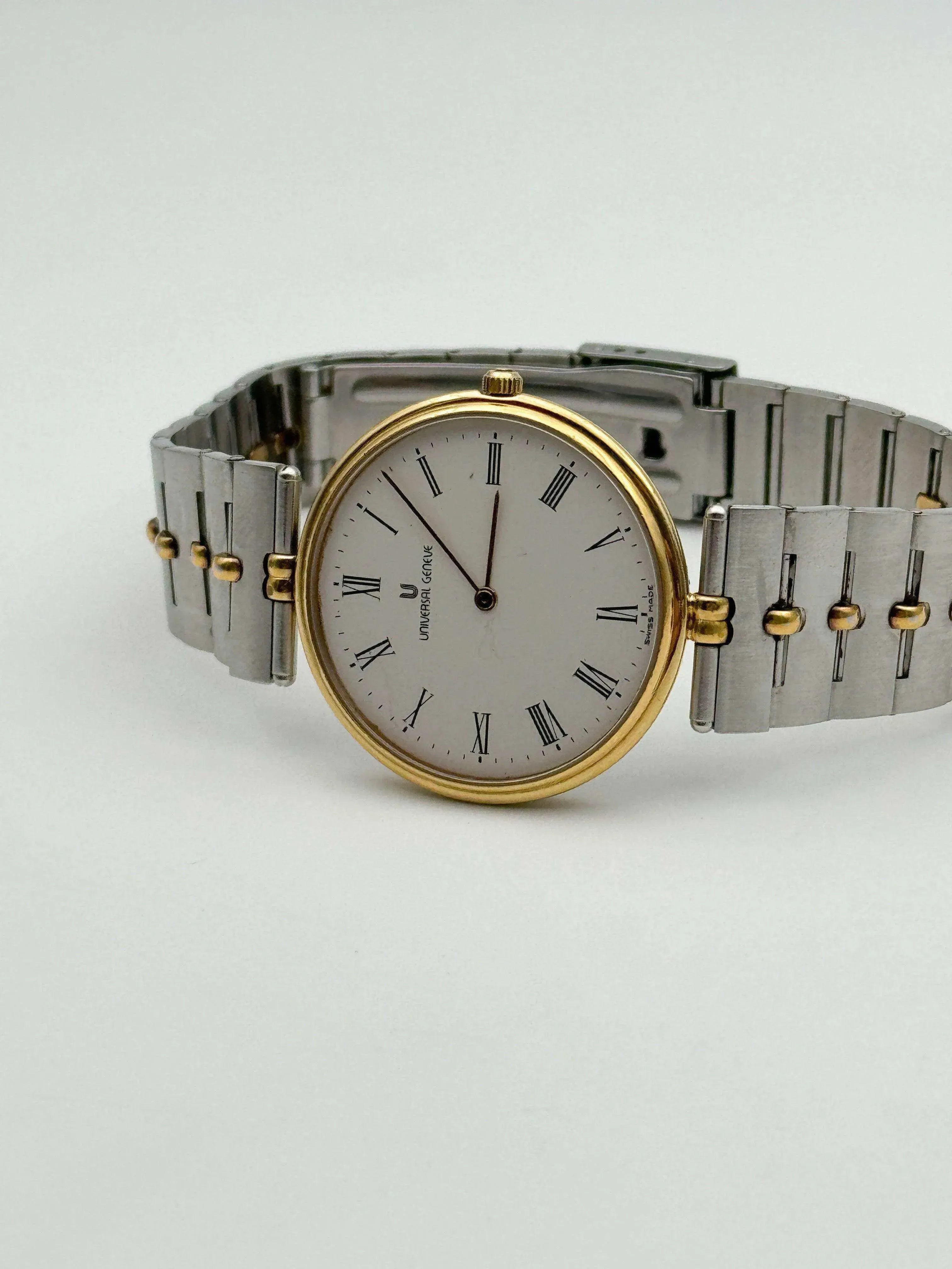 Universal Genève - Circle Special Acier & Plaqué or - 1980s - Atelier Victor - Vintage Shop