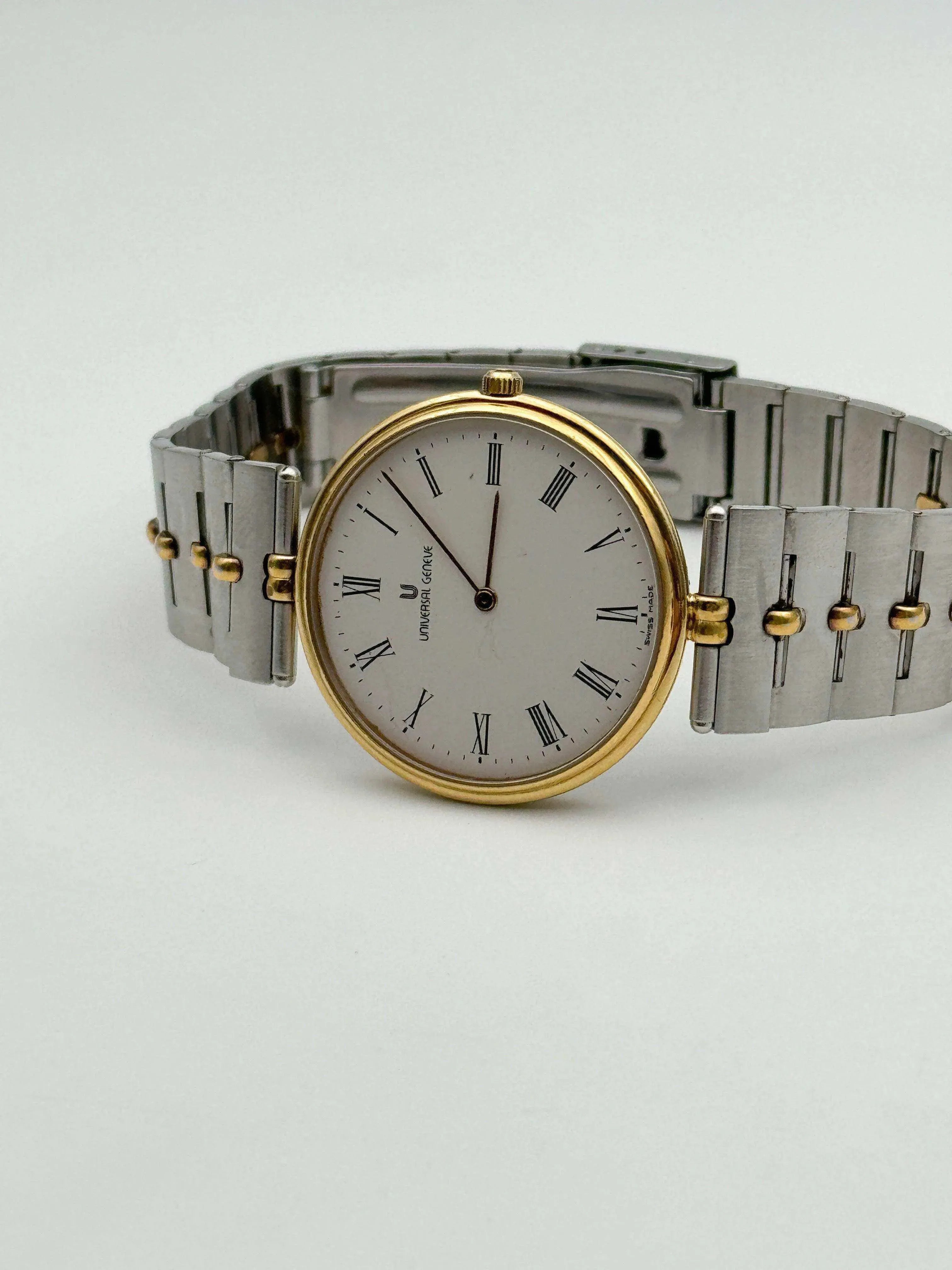 Universal Genève - Circle Special Acier & Plaqué or - 1980s - Atelier Victor - Vintage Shop