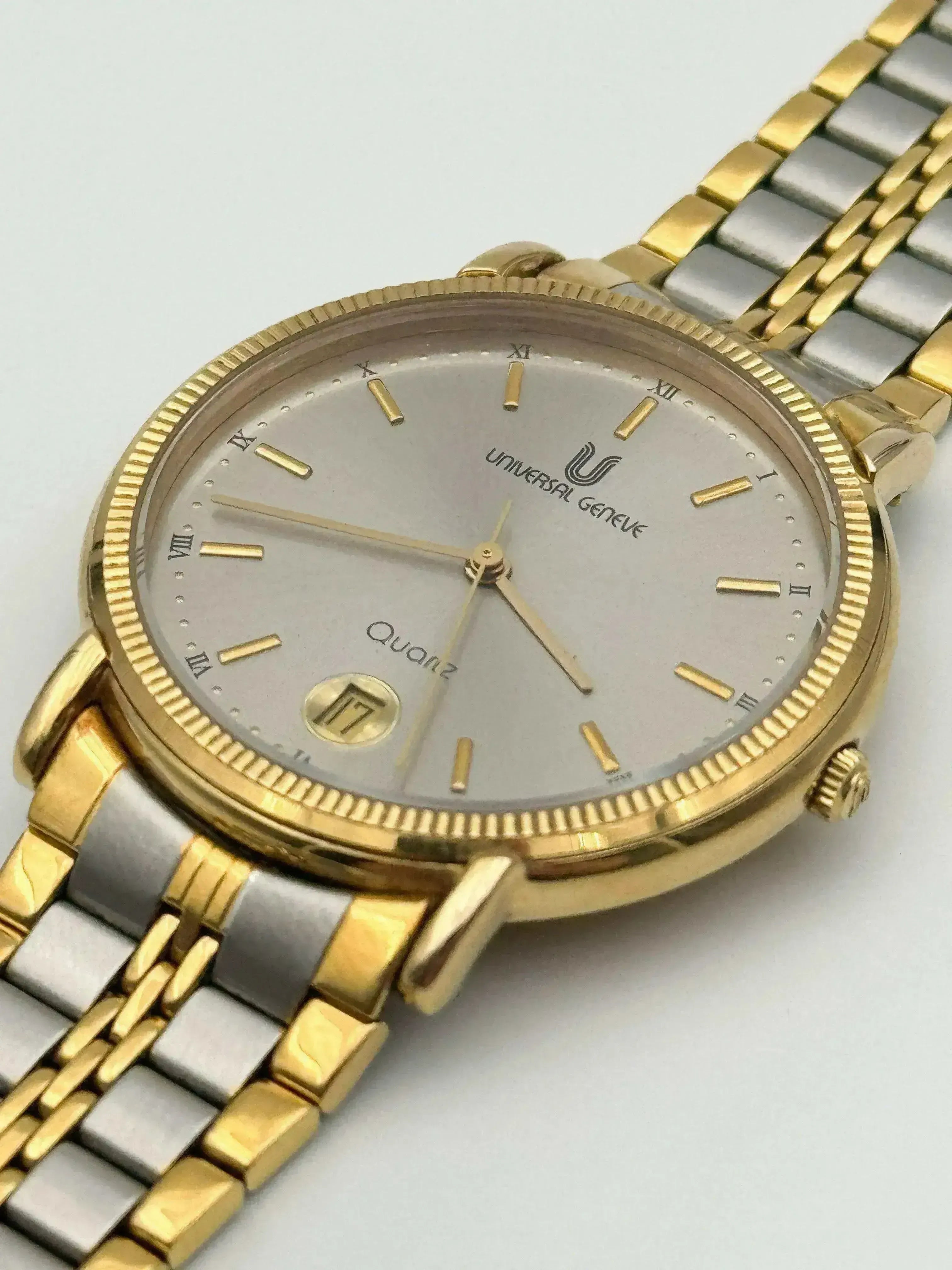 Universal Genève - Circle Steel & Gold Cannelé - 1980’s - Atelier Victor