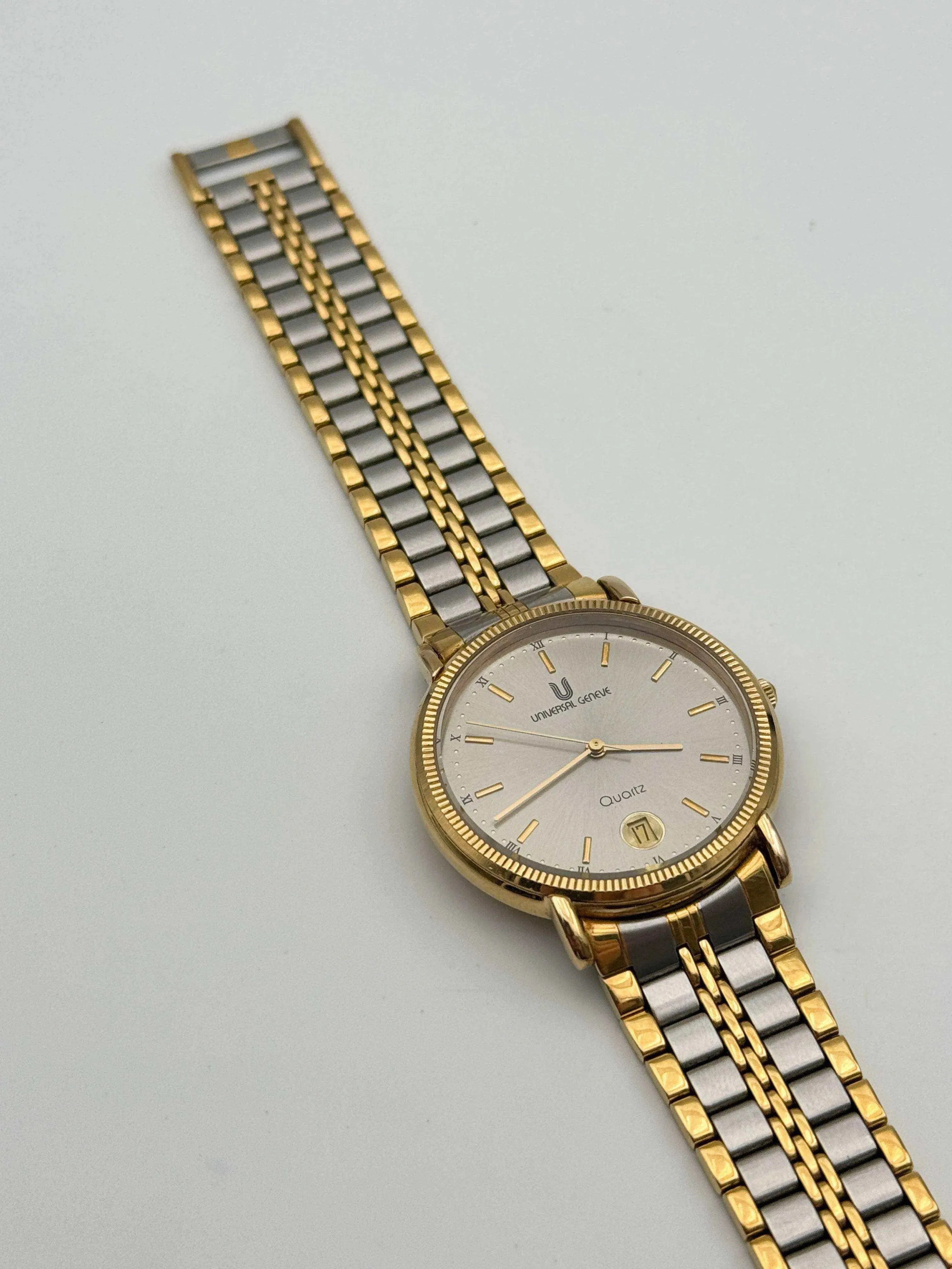 Universal Genève - Circle Steel & Gold Cannelé - 1980’s - Atelier Victor Paris - Vintage Watch Shop Dubai