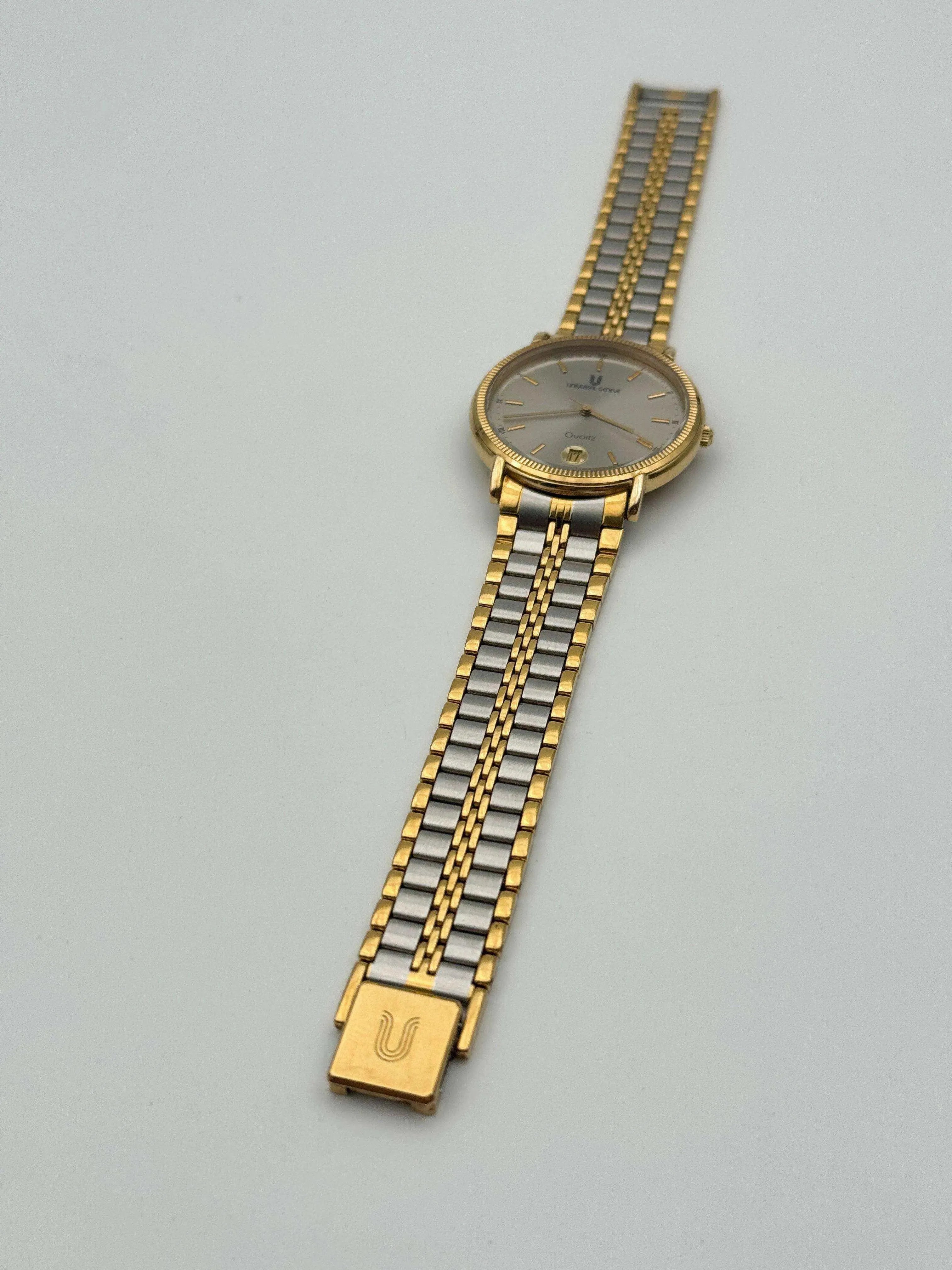Universal Genève - Circle Steel & Gold Cannelé - 1980’s - Atelier Victor Paris - Vintage Watch Shop Dubai