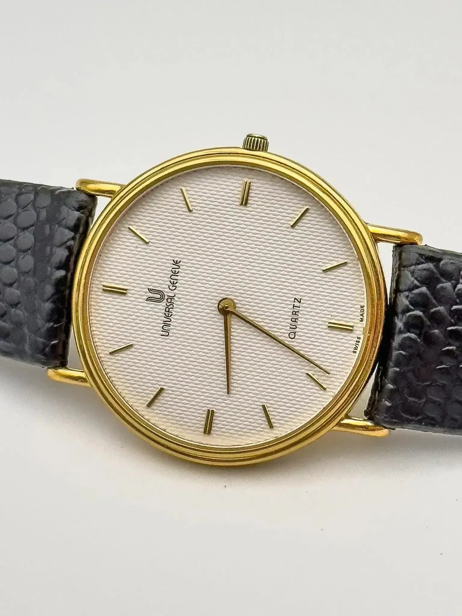 Universal Genève - Extra plate Blanc Clous de Paris - 1980s - Atelier Victor