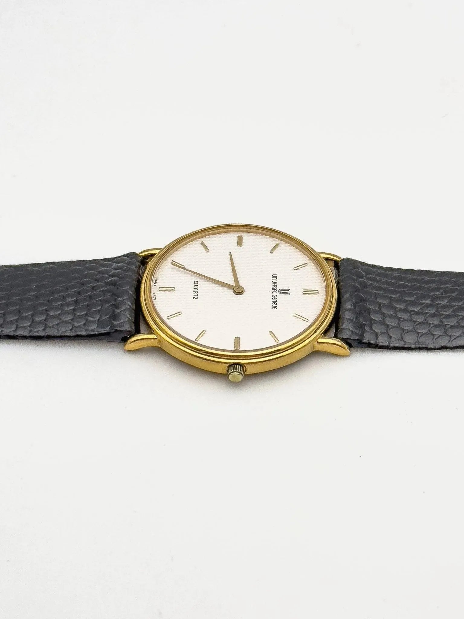 Universal Genève - Extra plate Blanc Clous de Paris - 1980s - Atelier Victor Paris - Vintage Watch Shop Dubai