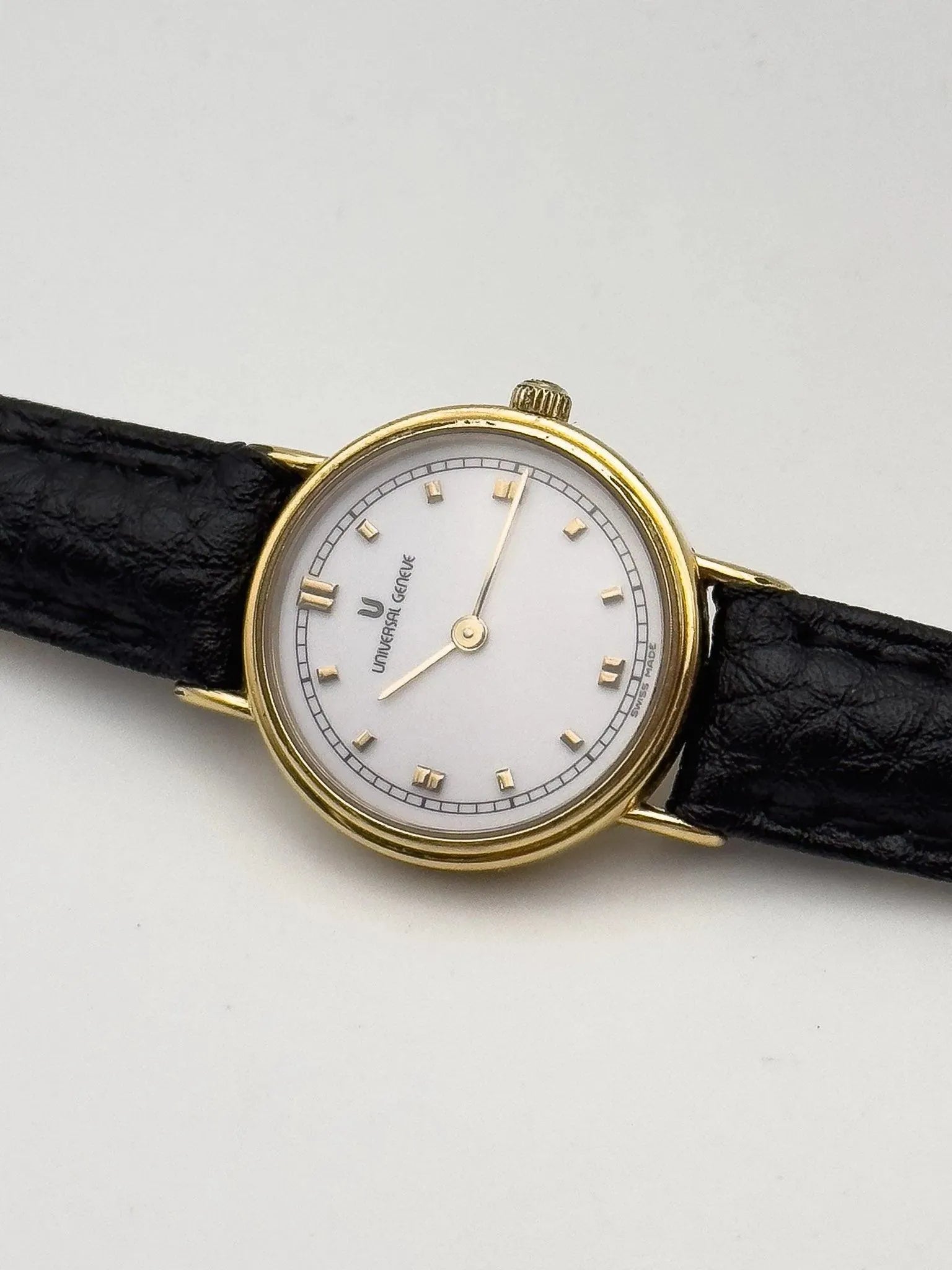 Universal Genève - Mini White Dial - 1980's - Atelier Victor Paris - Vintage Watch Shop Dubai