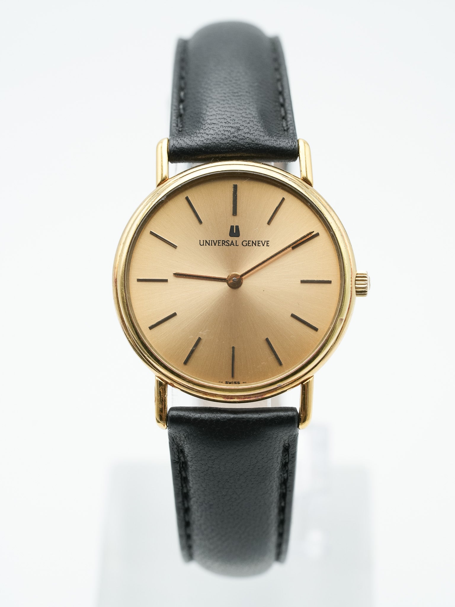 Universal Genève - Plaqué or Circle Ultra Slim Manuel - 1980s - Atelier Victor - Vintage Shop