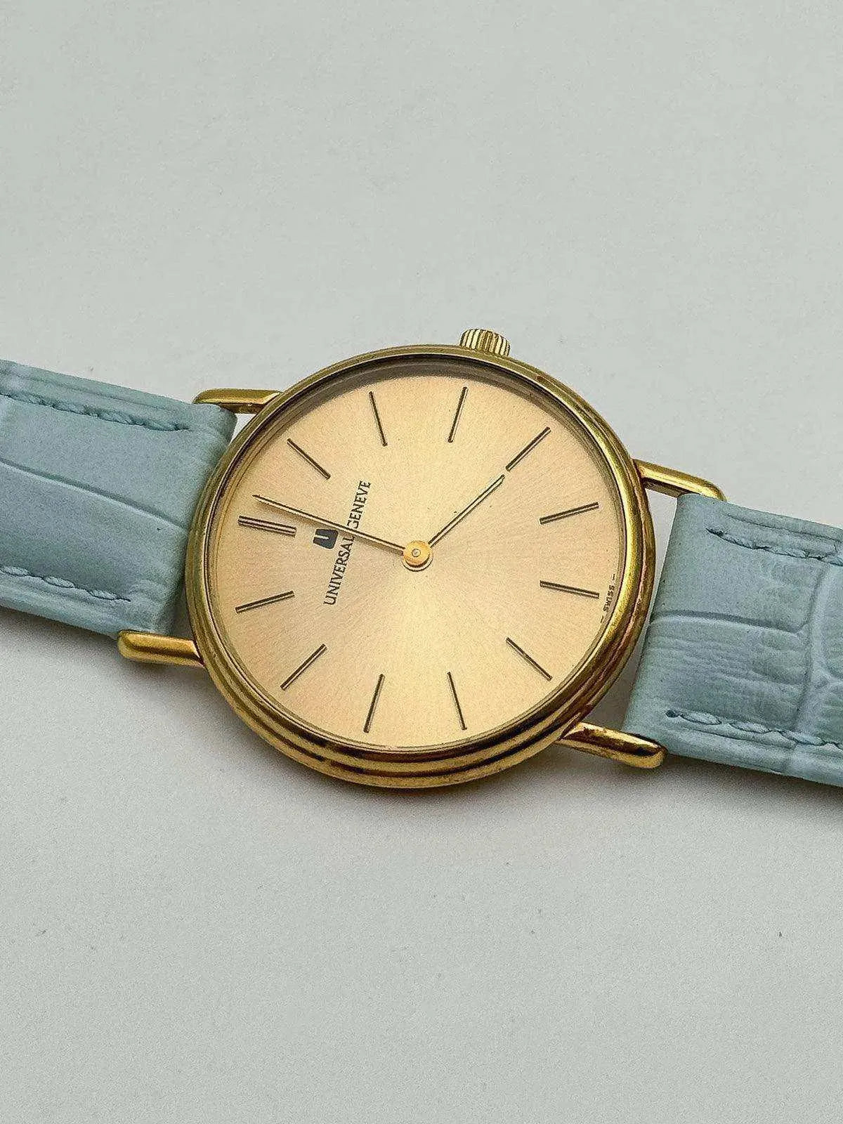 Universal Genève - Plaqué or Circle Ultra Slim Manuel - 1980s - Atelier Victor - Vintage Shop