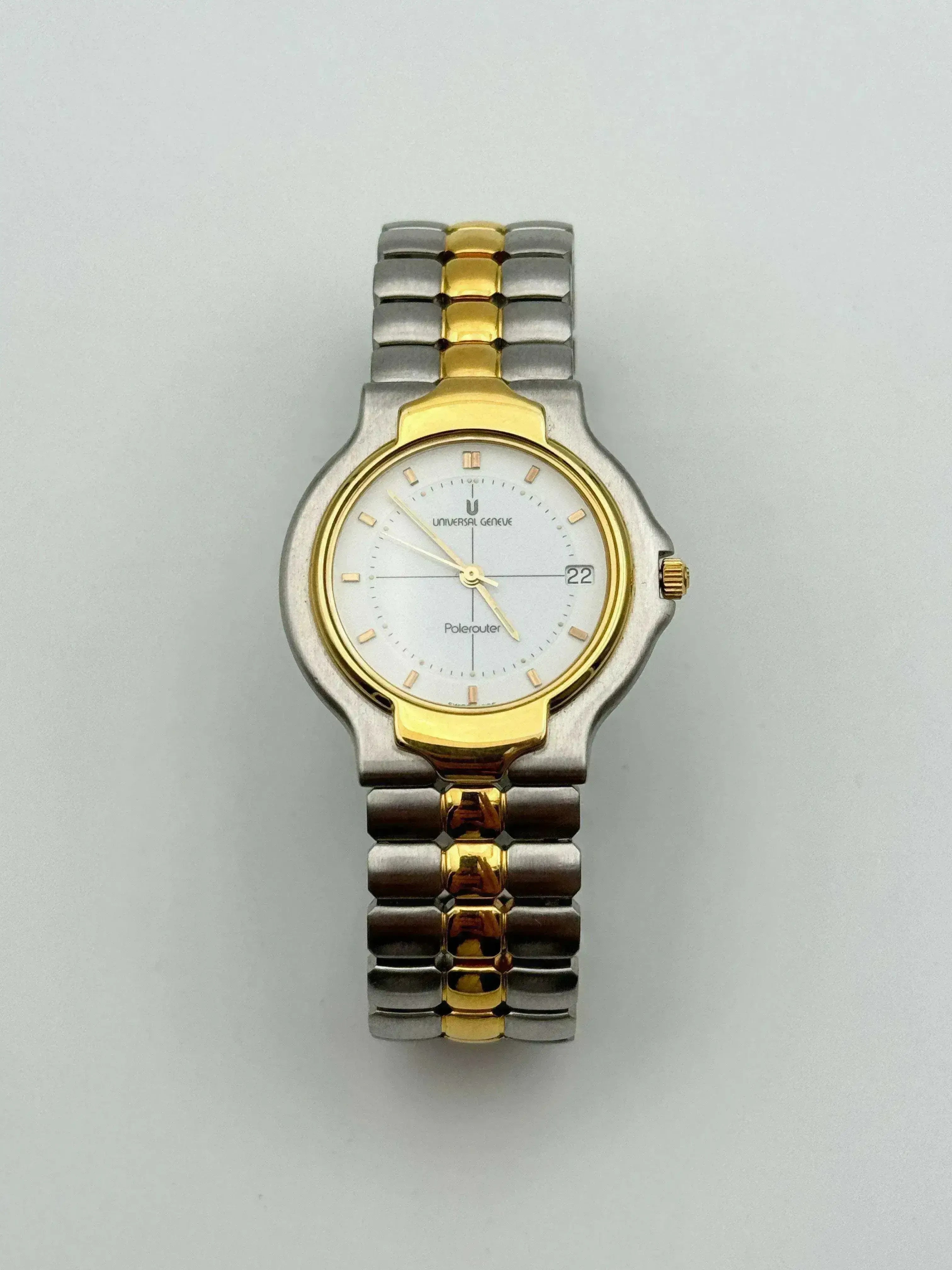 Universal Genève - Polerouter Or & Acier Quartz - 1980s - Atelier Victor